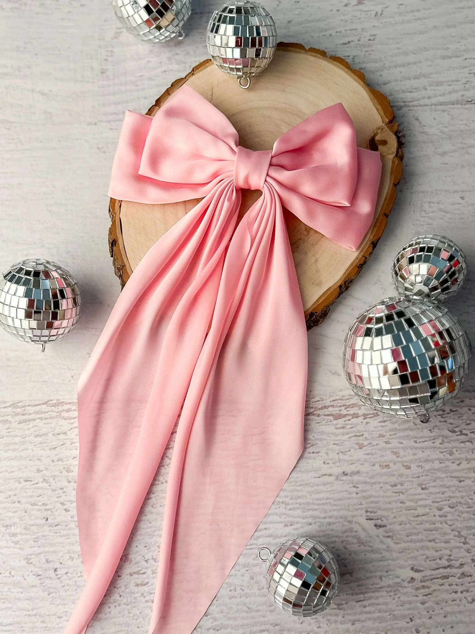 Satin Coquette Bows - French Clip - 8" - Image 10