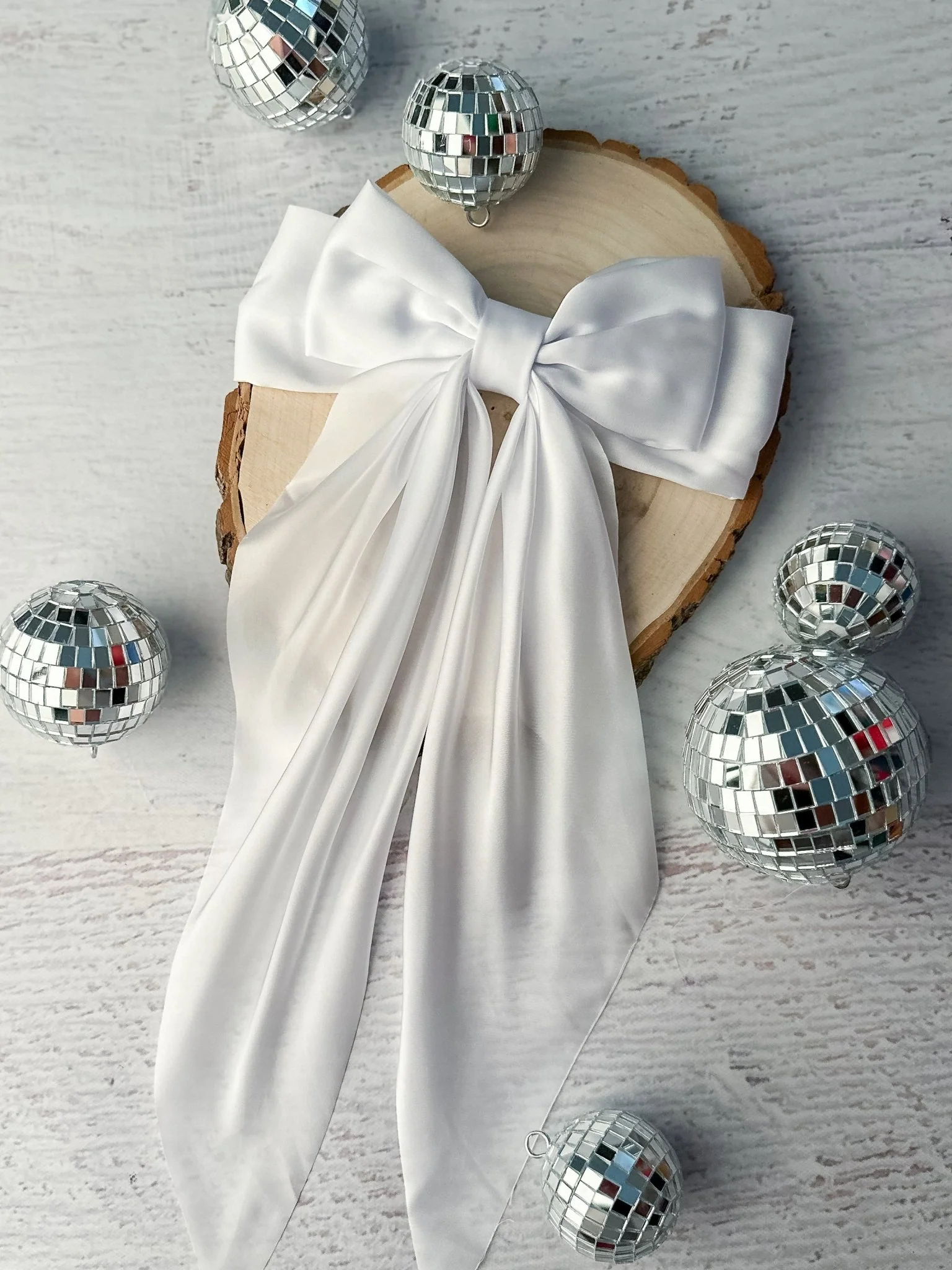 Satin Coquette Bows - French Clip - 8" - Image 7