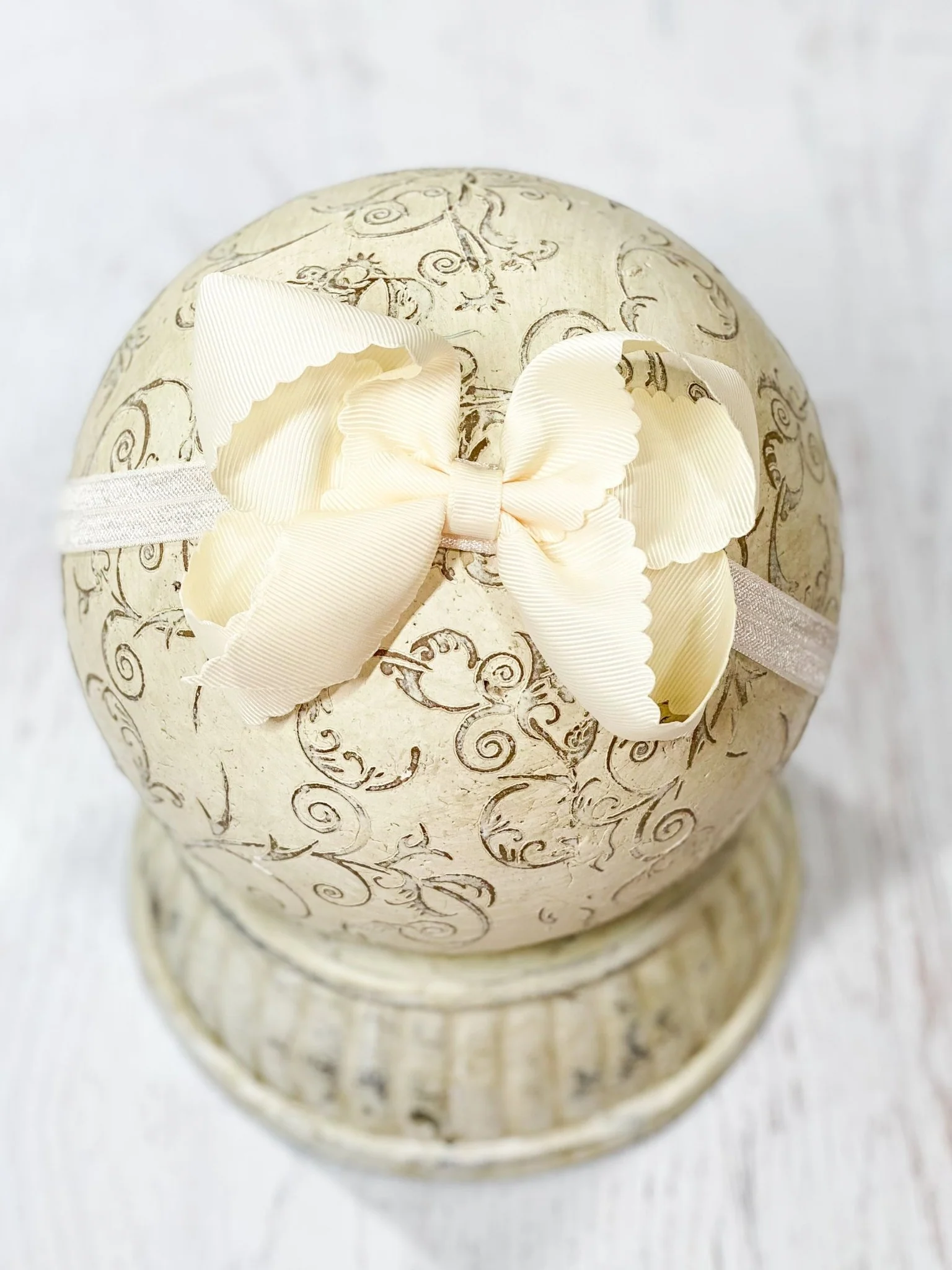 4.5" Classic Scalloped Hair Bow | Clip or Headband - Image 46