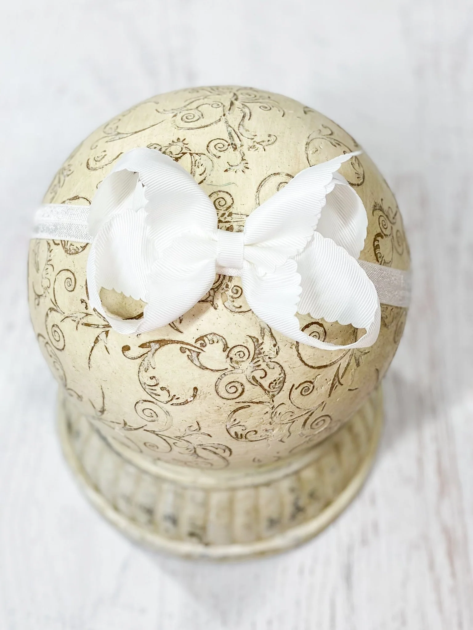 4.5" Classic Scalloped Hair Bow | Clip or Headband - Image 47