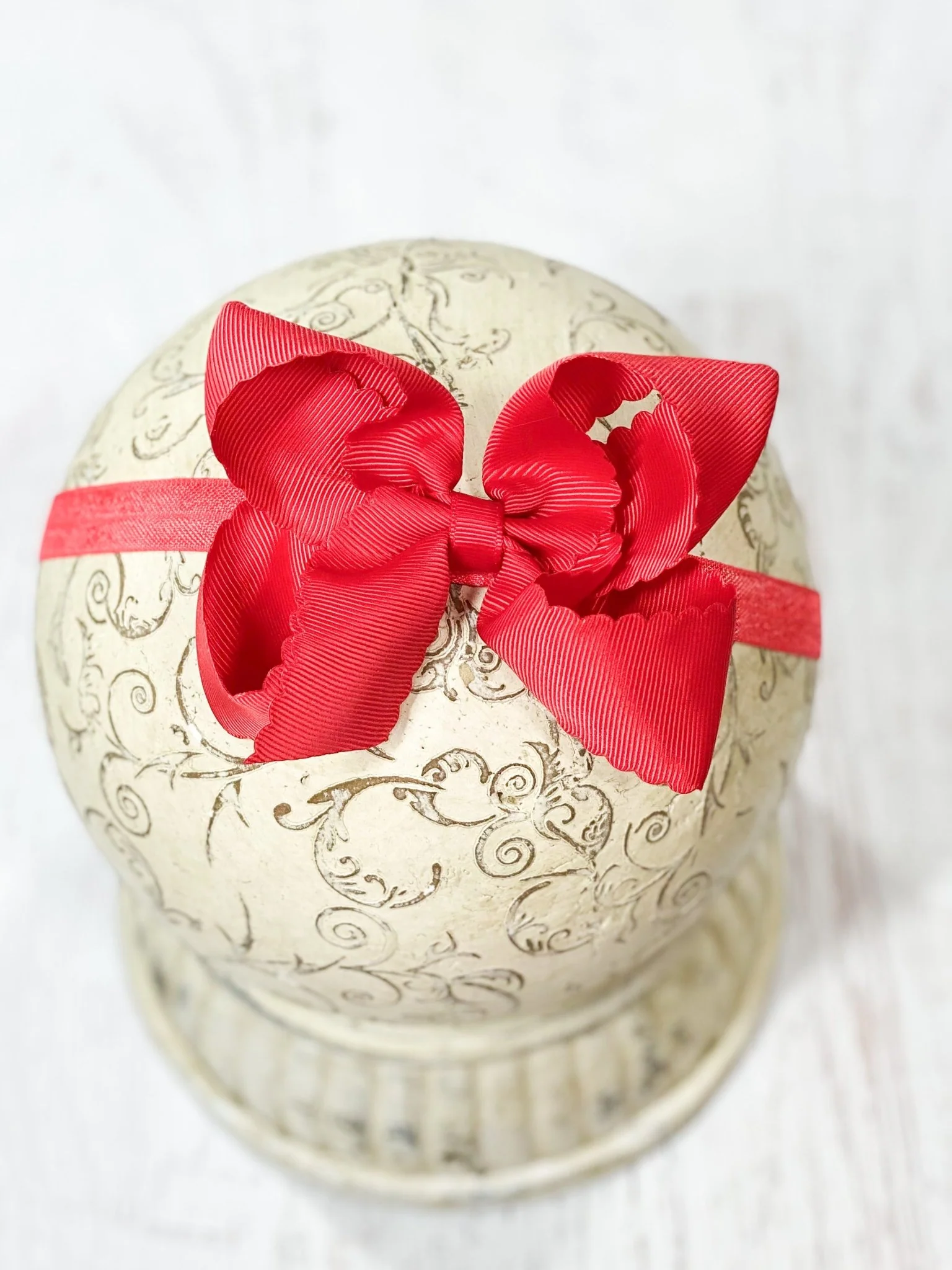 4.5" Classic Scalloped Hair Bow | Clip or Headband - Image 49
