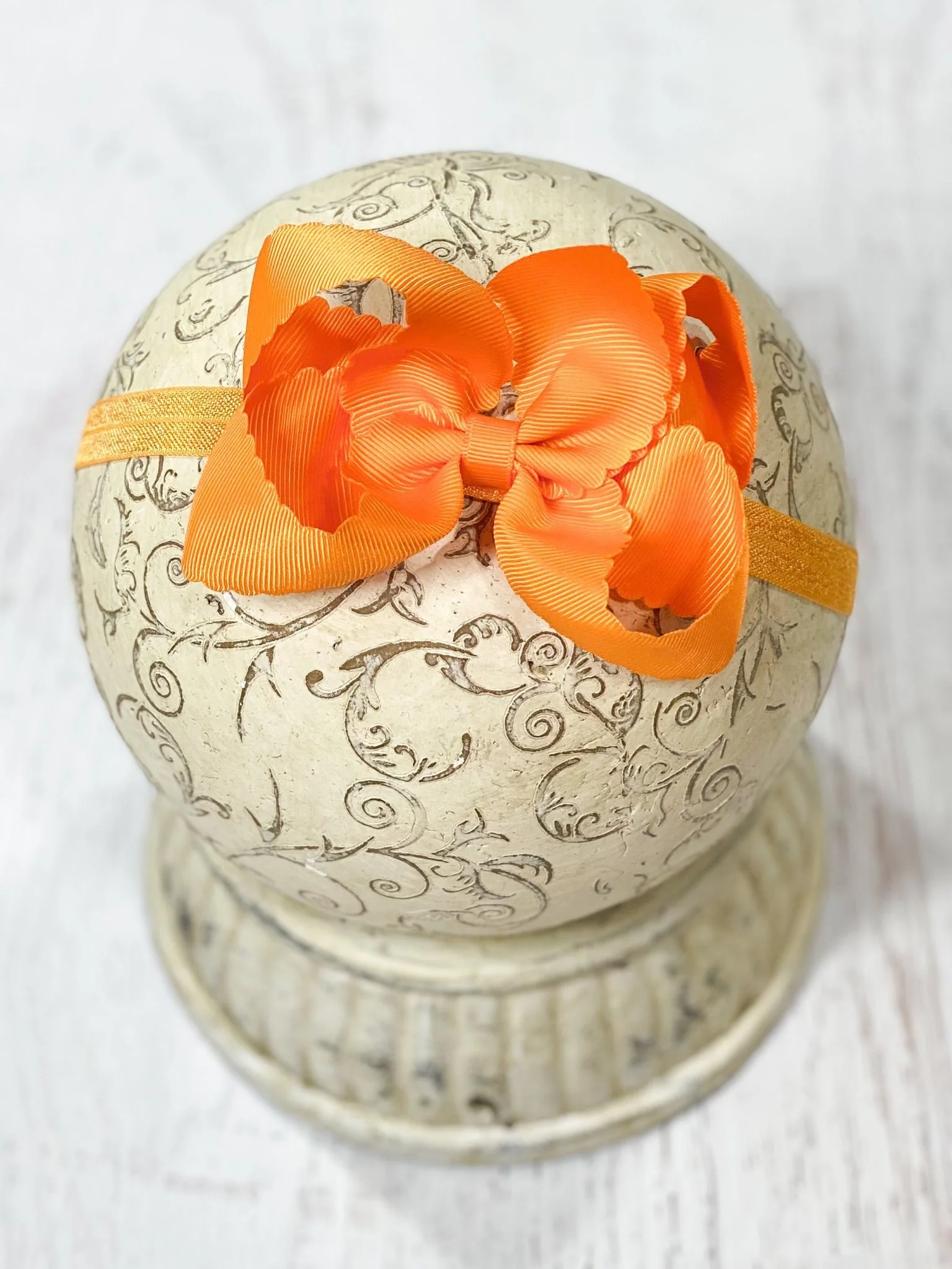 4.5" Classic Scalloped Hair Bow | Clip or Headband - Image 51