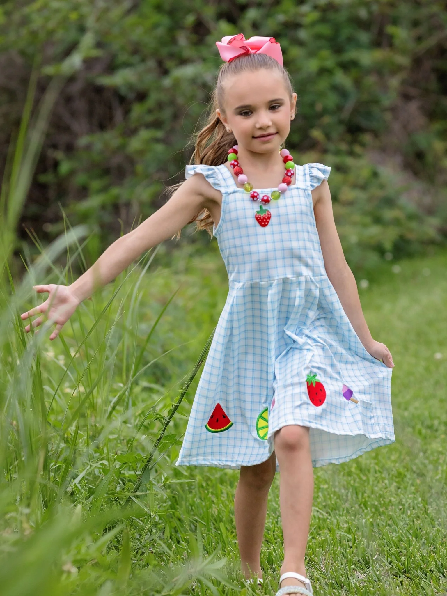 Summer Treats Gingham Dress