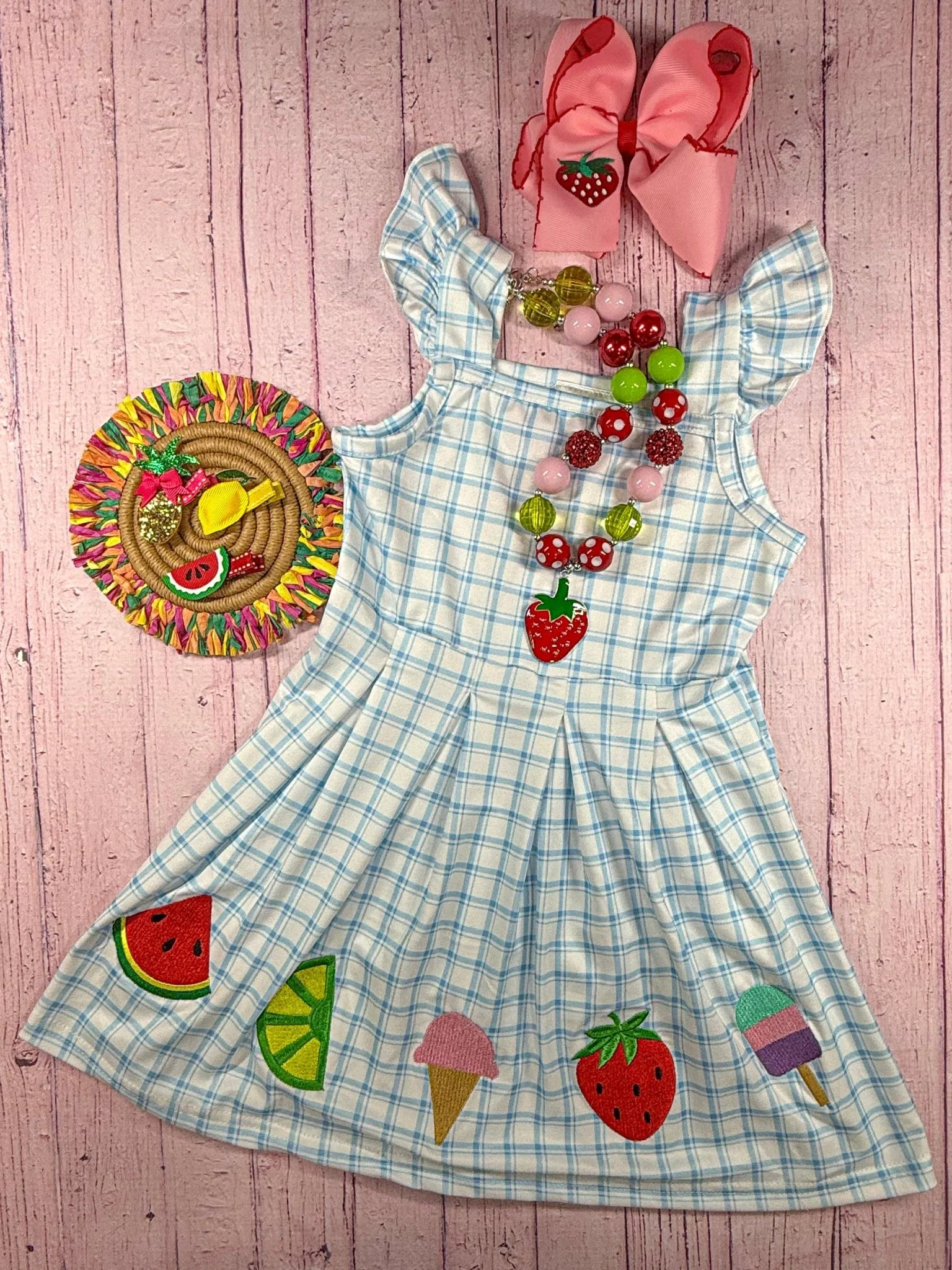 Summer Treats Gingham Dress - Image 2