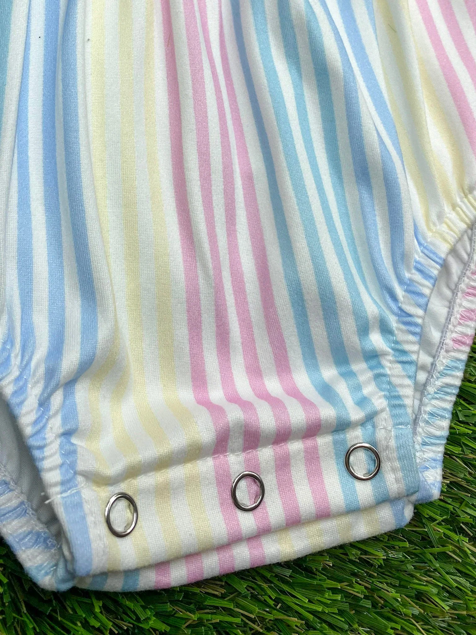 Classic Stripes Girls Infant Romper - Image 2