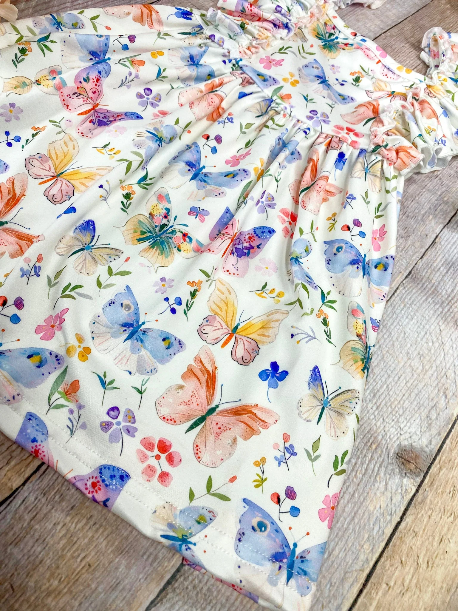 Girls Butterfly Garden Twirl Dress - Image 3