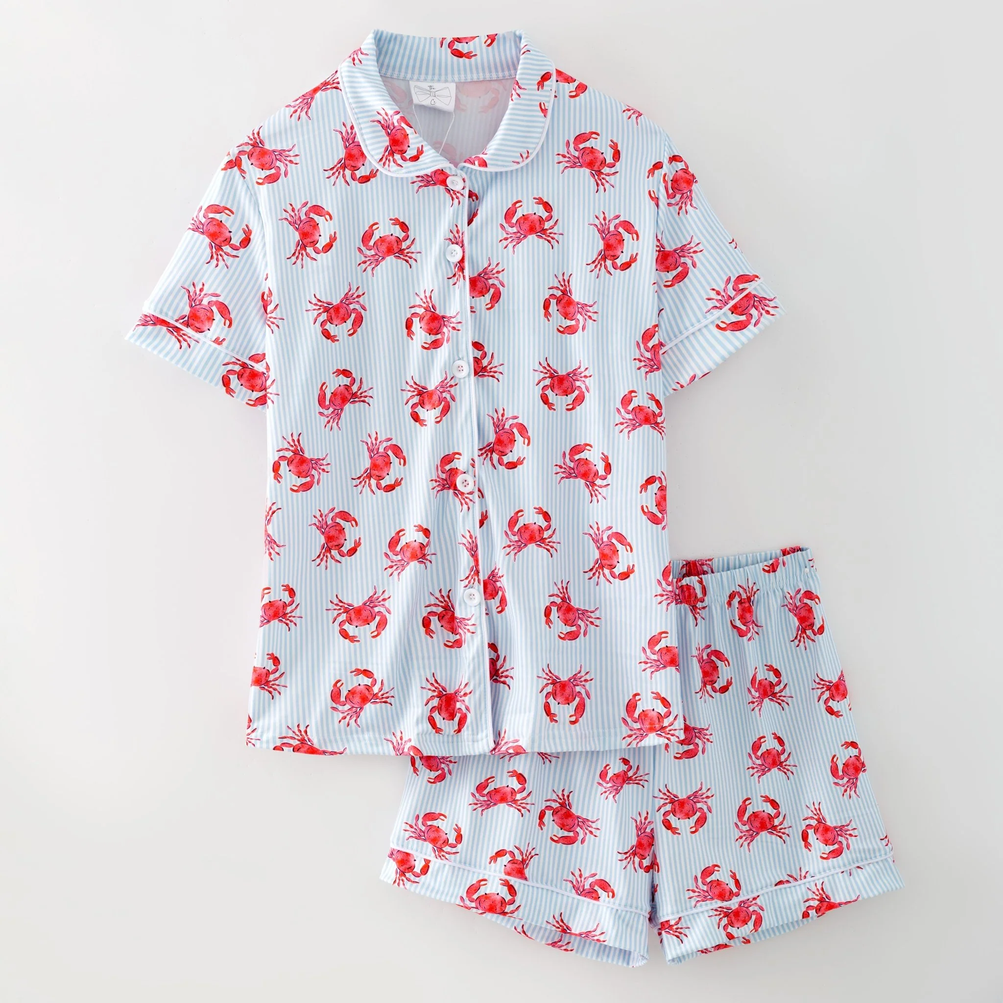Coastal Crab Pajama Set | Mom & Me Matching Beach PJs - Image 3