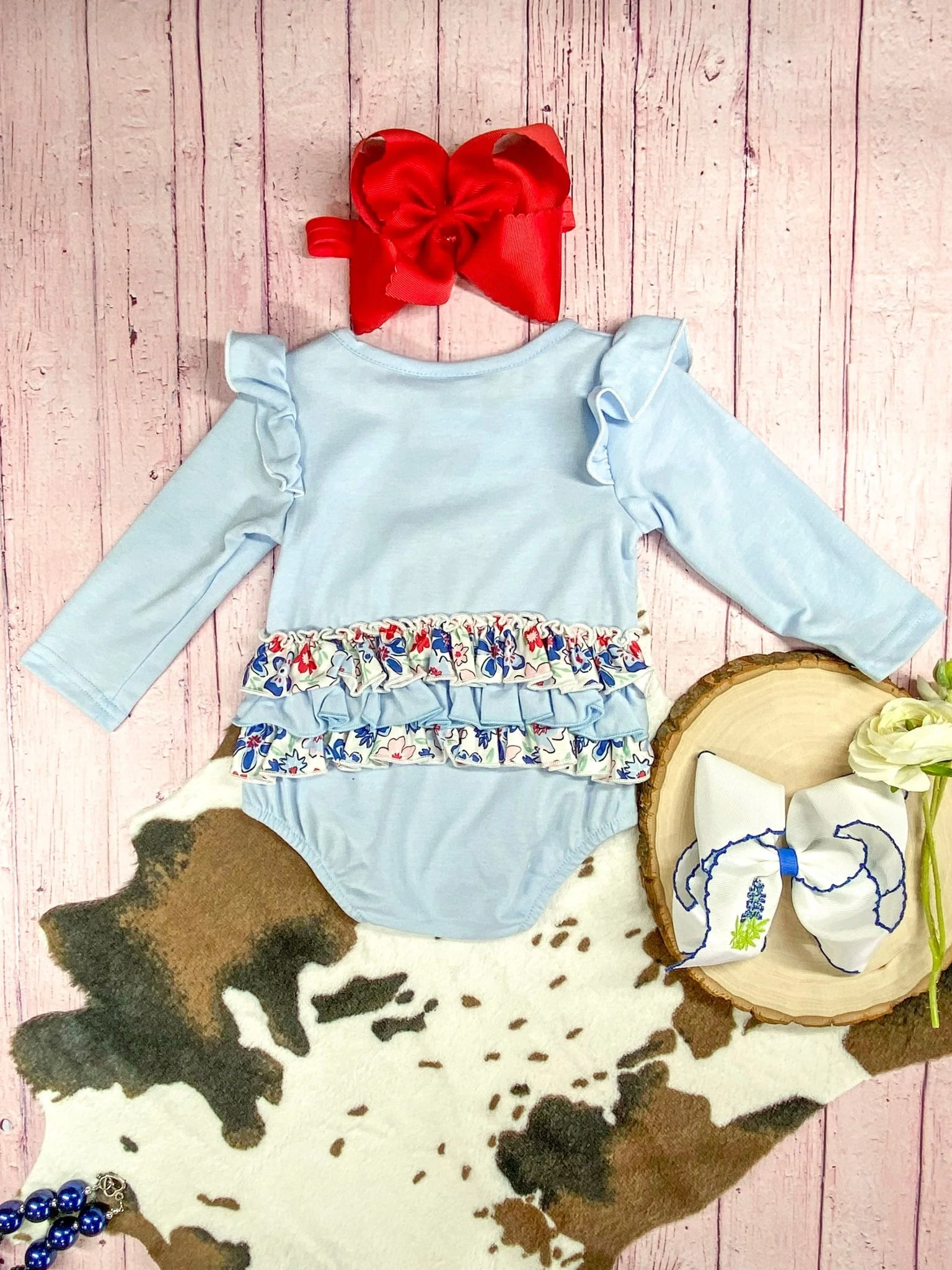 Chicken Applique Infant Romper - Image 3