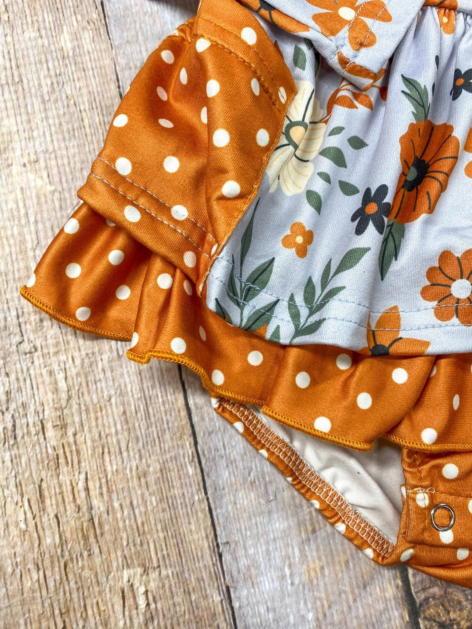 Autumn Flowers Infant Romper - Image 3
