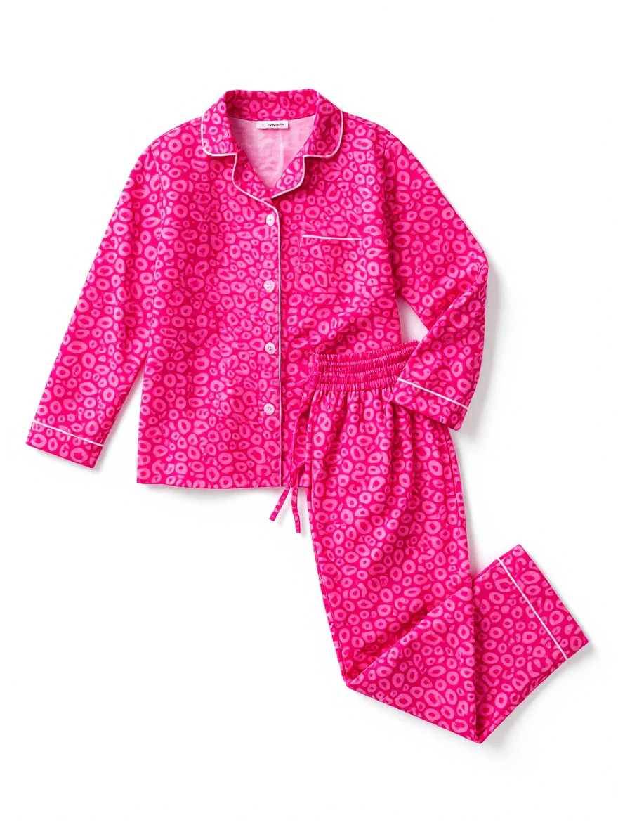 Mommy & Me Pink Animal Print PJ'S - Image 2