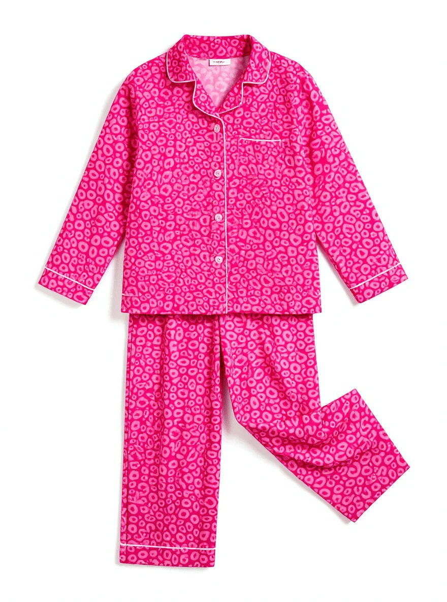 Mommy & Me Pink Animal Print PJ'S - Image 3