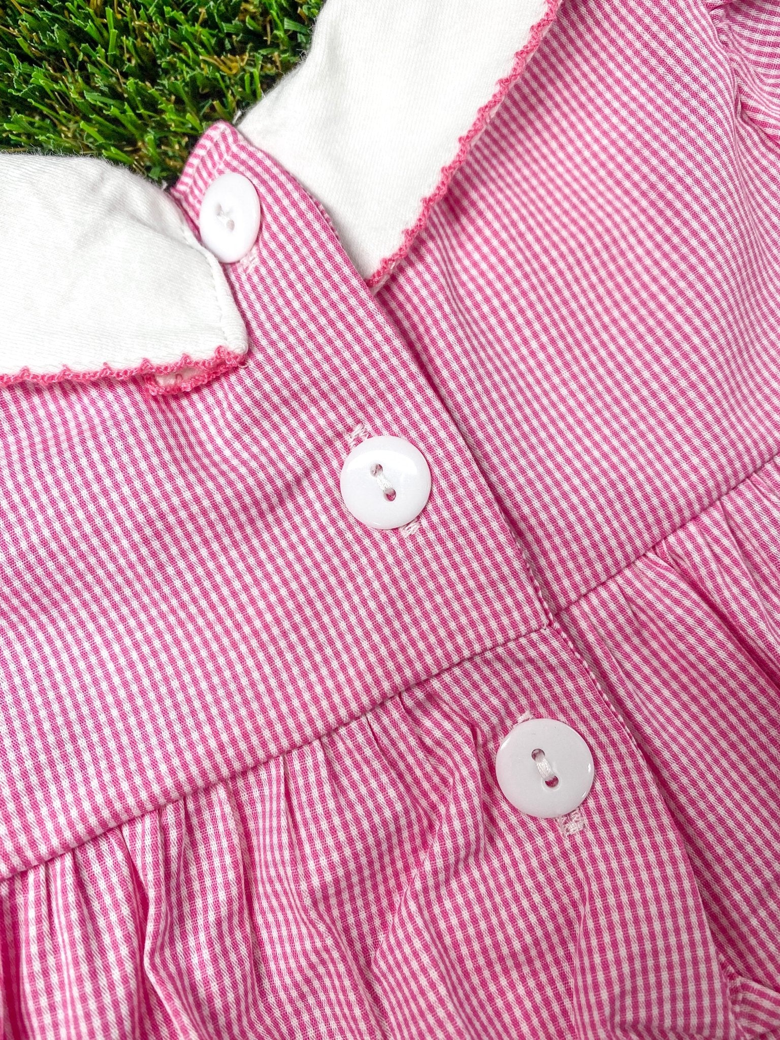 Pink Bows & Footballs Infant Romper - Image 5