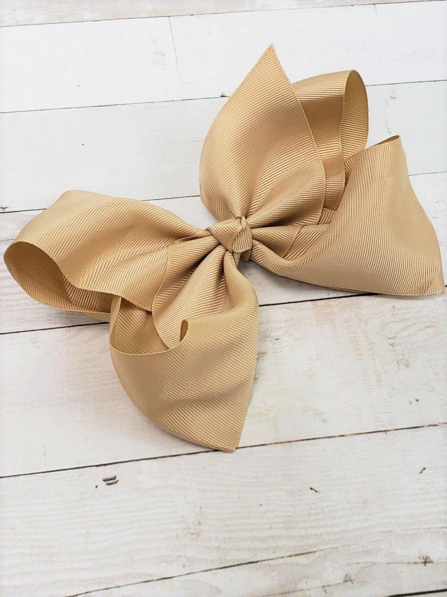 6.5" Texas Size Grosgrain Hair Bow | Alligator or French Clip - Image 29