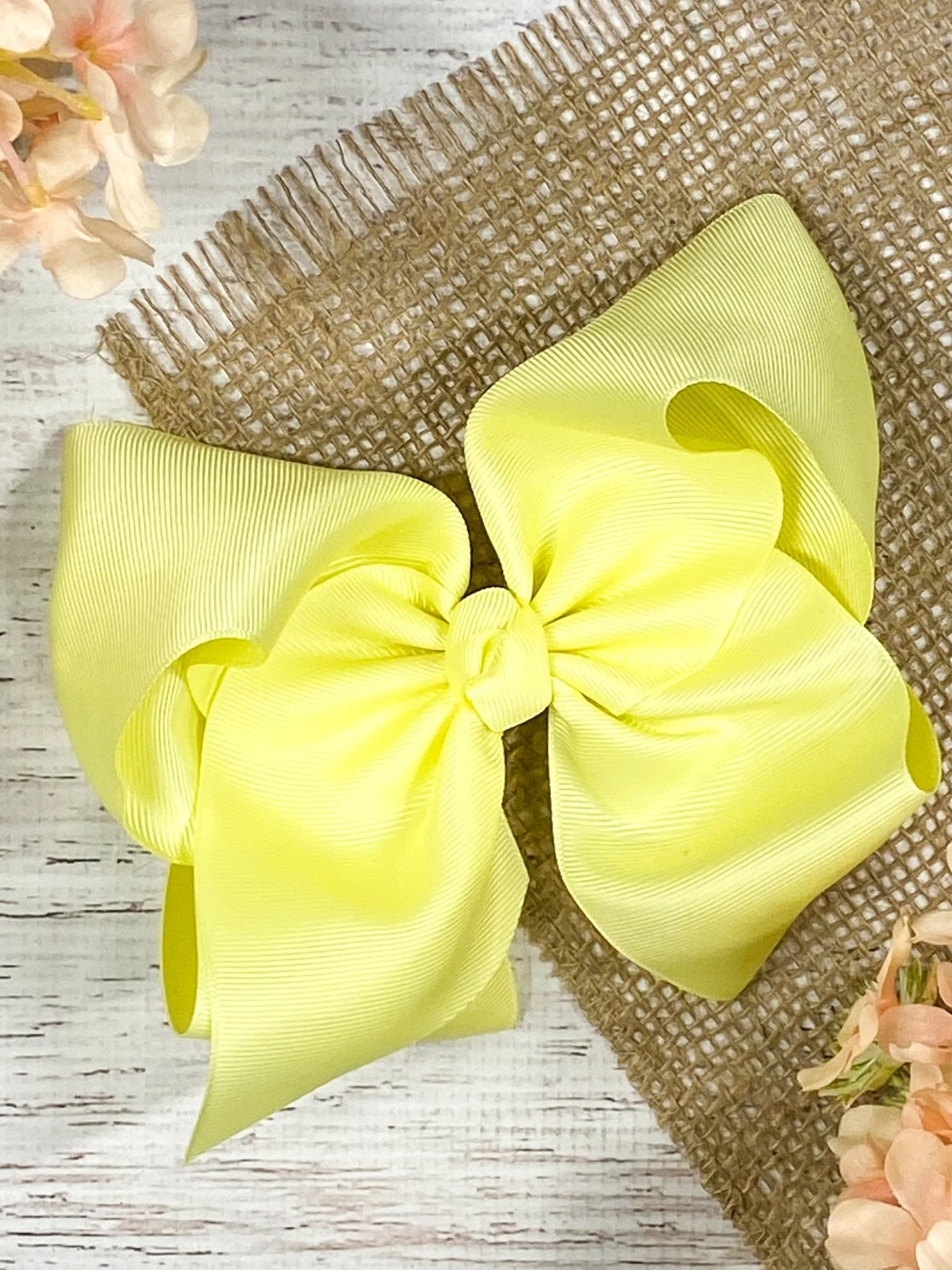 6.5" Texas Size Grosgrain Hair Bow | Alligator or French Clip - Image 35
