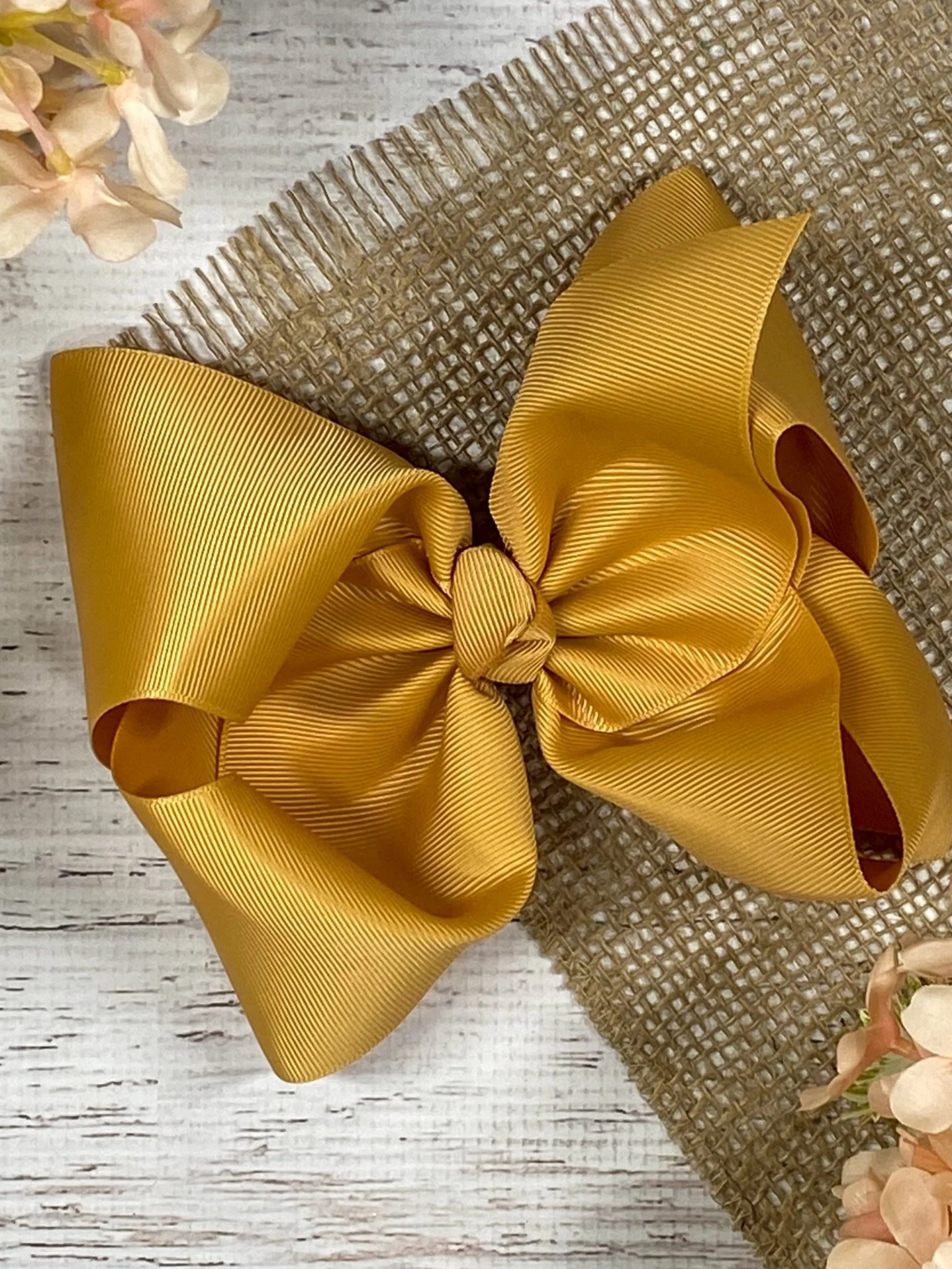 6.5" Texas Size Grosgrain Hair Bow | Alligator or French Clip - Image 37