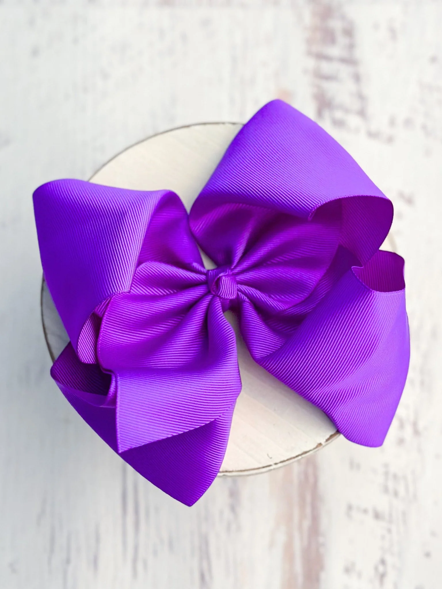 6.5" Texas Size Grosgrain Hair Bow | Alligator or French Clip - Image 4
