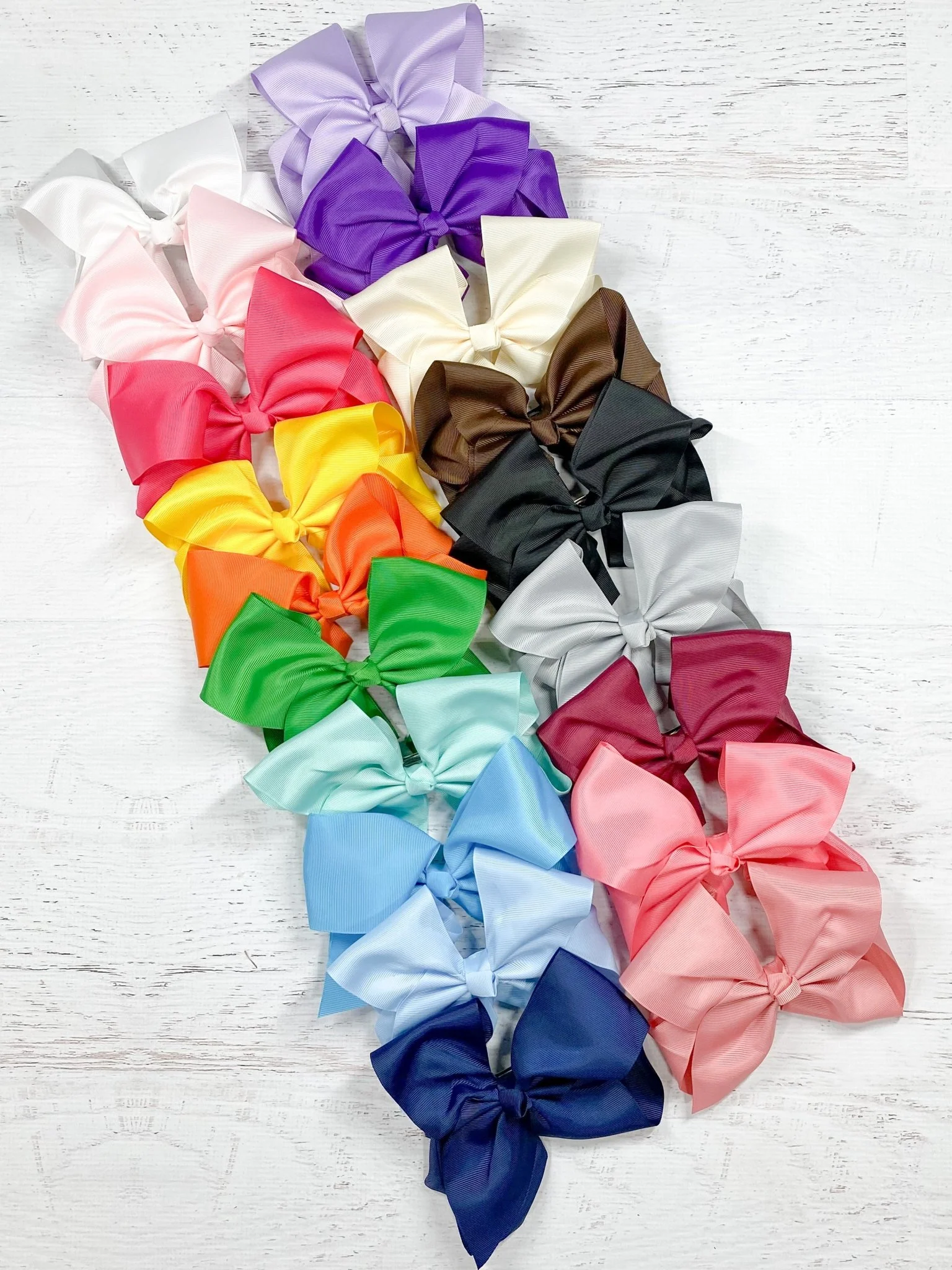 6.5" Texas Size Grosgrain Hair Bow | Alligator or French Clip - Image 42
