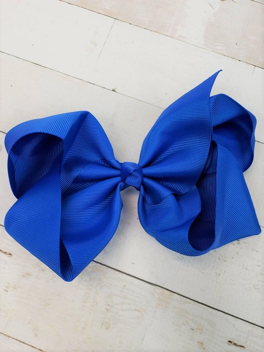 6.5" Texas Size Grosgrain Hair Bow | Alligator or French Clip - Image 47