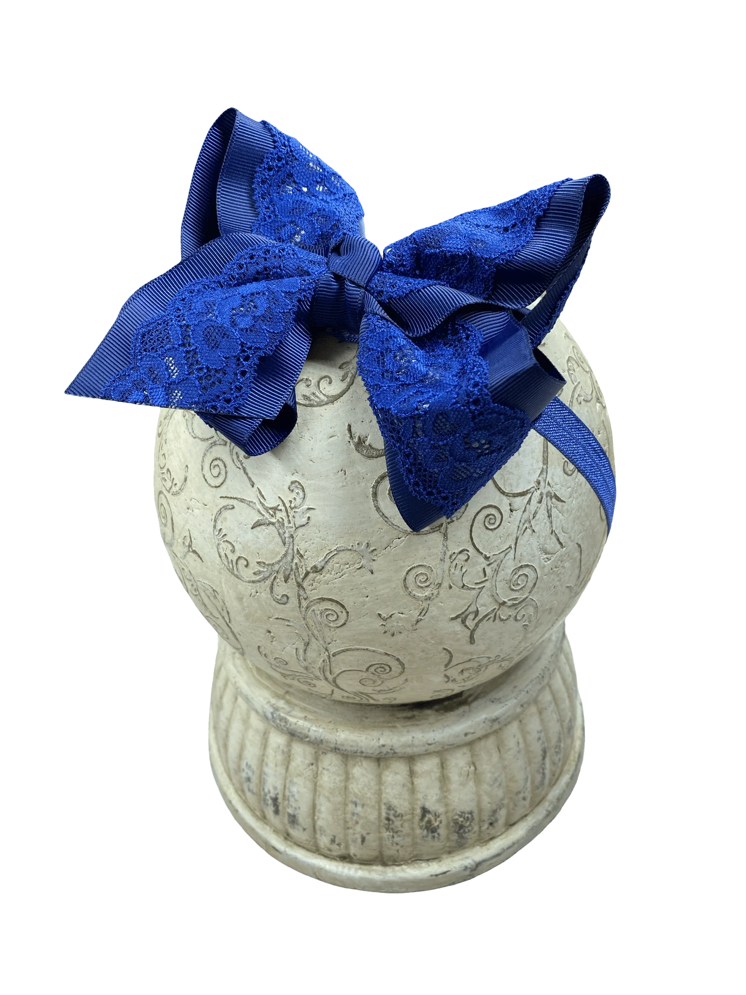 4.5" Chantilly Lace Classic Hair Bow | Clip or Headband - Image 14