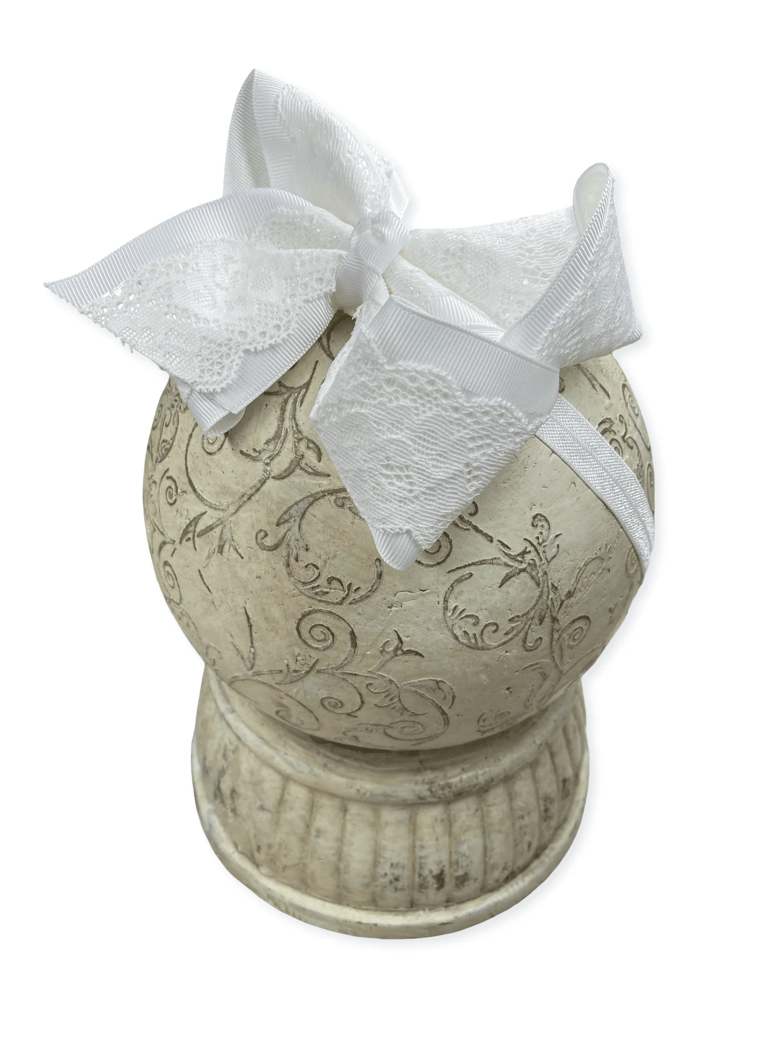4.5" Chantilly Lace Classic Hair Bow | Clip or Headband - Image 18