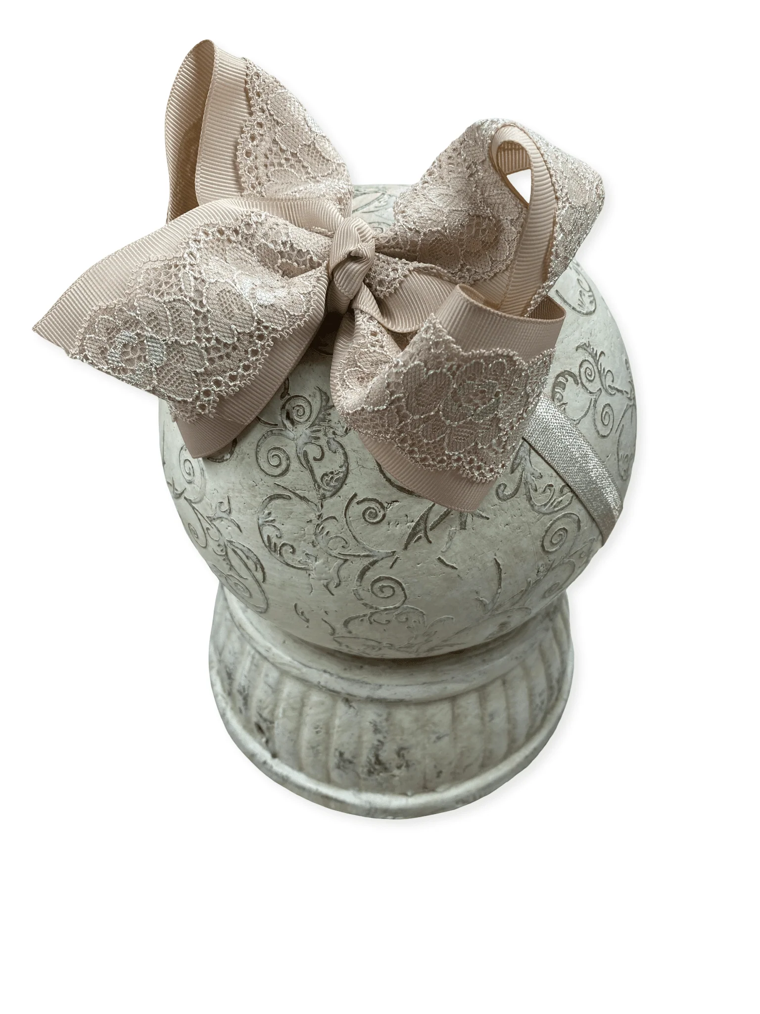 4.5" Chantilly Lace Classic Hair Bow | Clip or Headband - Image 20