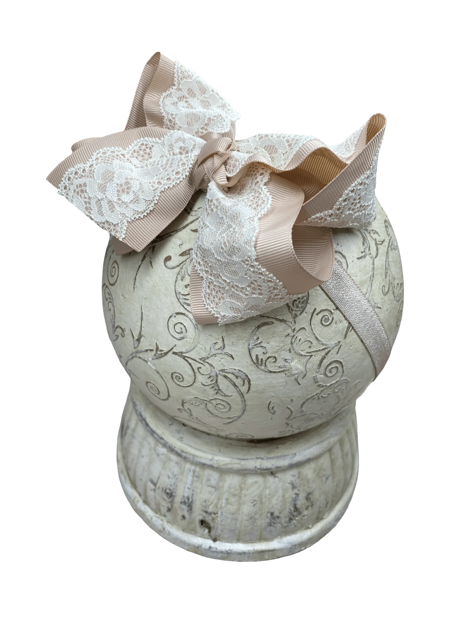 4.5" Chantilly Lace Two-Tone Hair Bow | Clip or Headband - Image 19