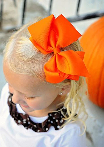 4.5" Classic Grosgrain Hair Bow | Alligator Clip, Satin Headband, or French Clip - Image 14