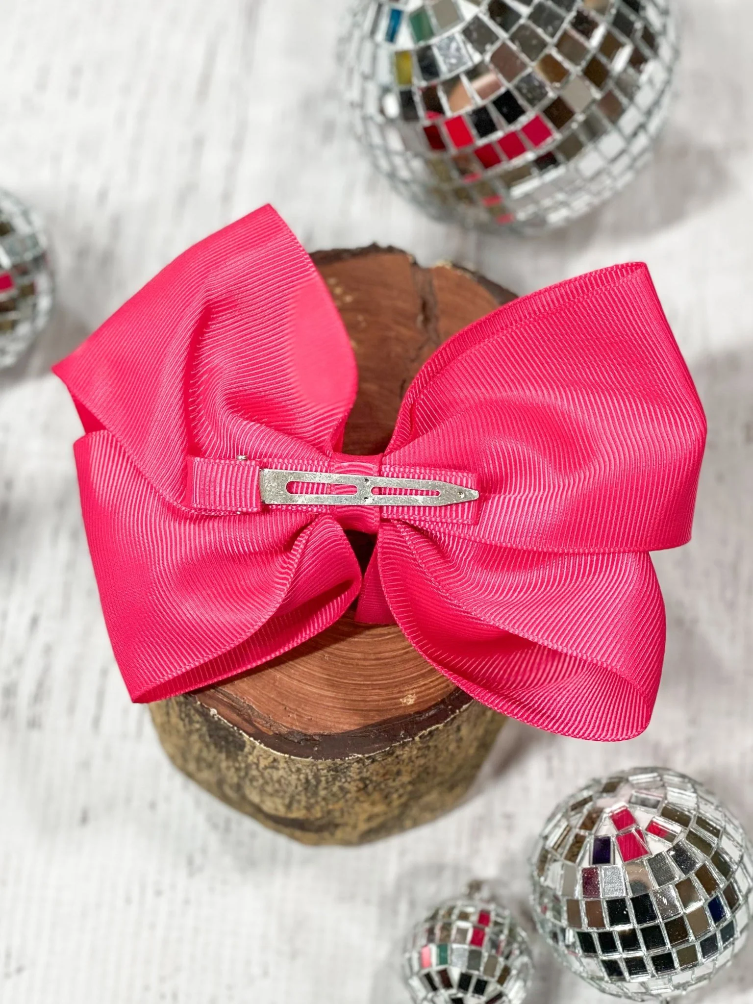 4.5" Classic Grosgrain Hair Bow | Alligator Clip, Satin Headband, or French Clip - Image 4