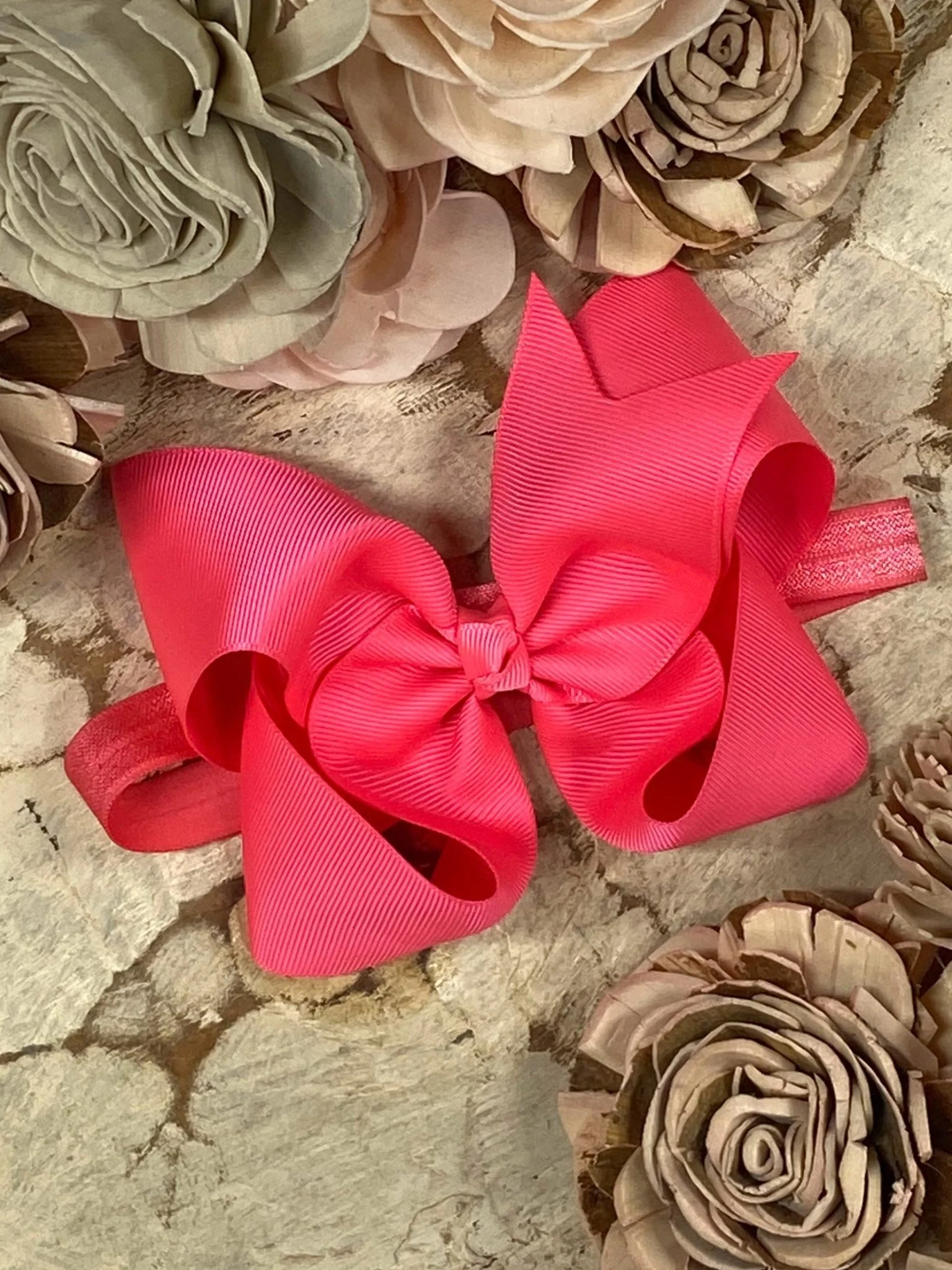 4.5" Classic Grosgrain Hair Bow | Alligator Clip, Satin Headband, or French Clip - Image 71