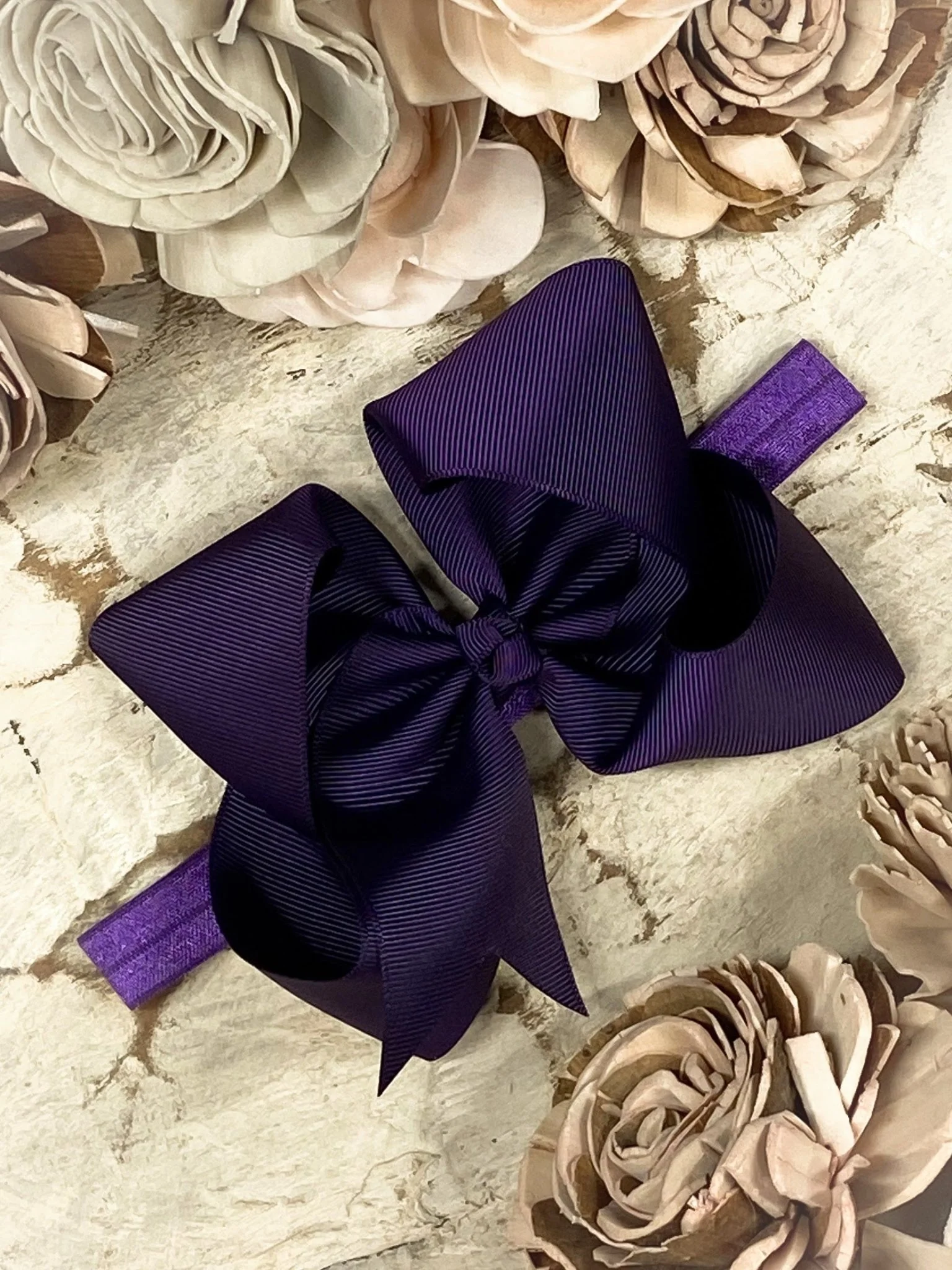 4.5" Classic Grosgrain Hair Bow | Alligator Clip, Satin Headband, or French Clip - Image 74