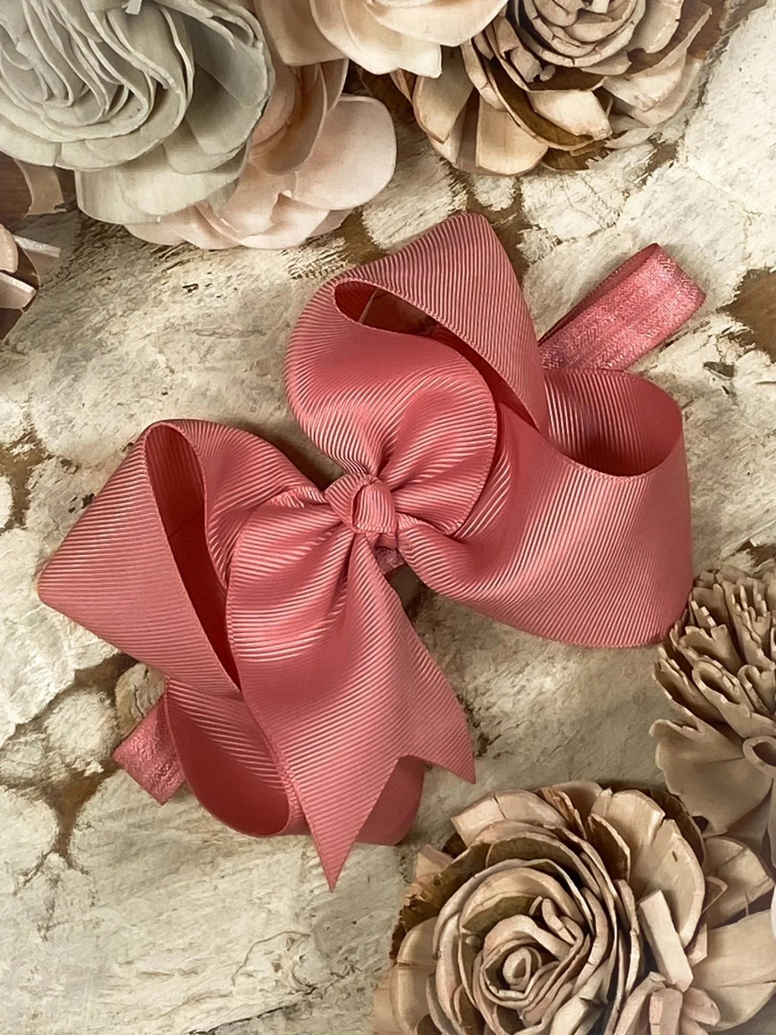4.5" Classic Grosgrain Hair Bow | Alligator Clip, Satin Headband, or French Clip - Image 76