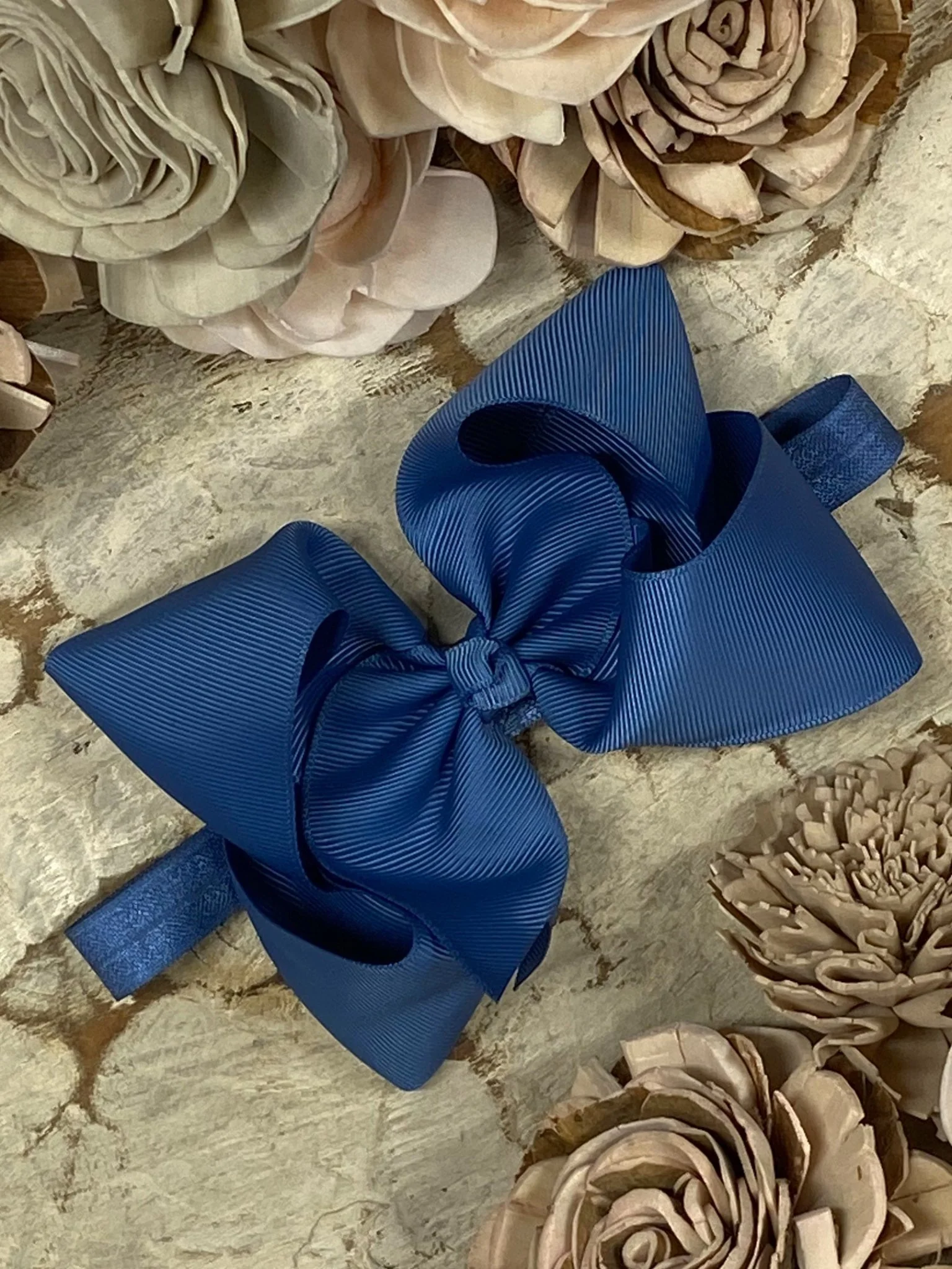 4.5" Classic Grosgrain Hair Bow | Alligator Clip, Satin Headband, or French Clip - Image 80