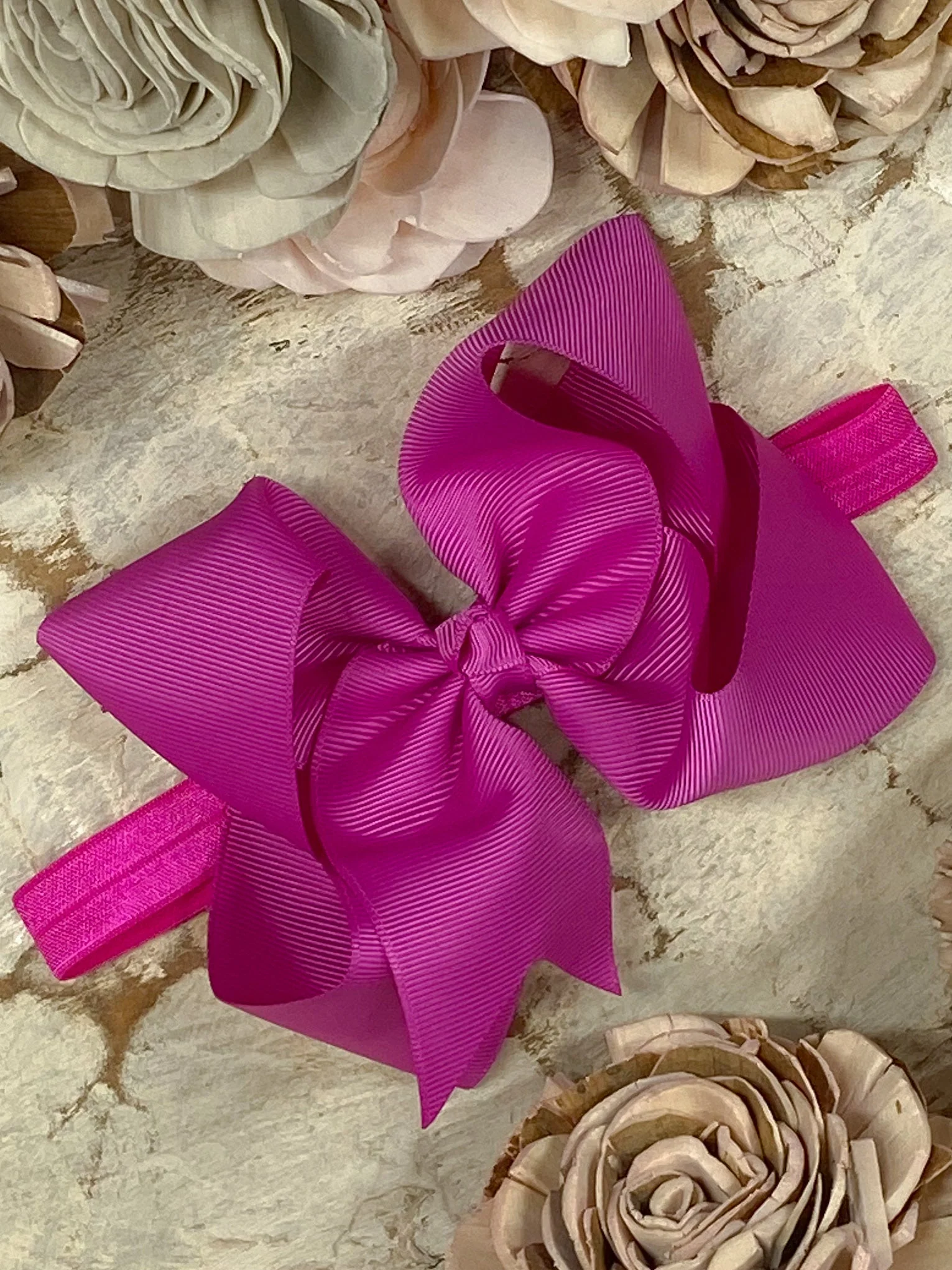 4.5" Classic Grosgrain Hair Bow | Alligator Clip, Satin Headband, or French Clip - Image 83