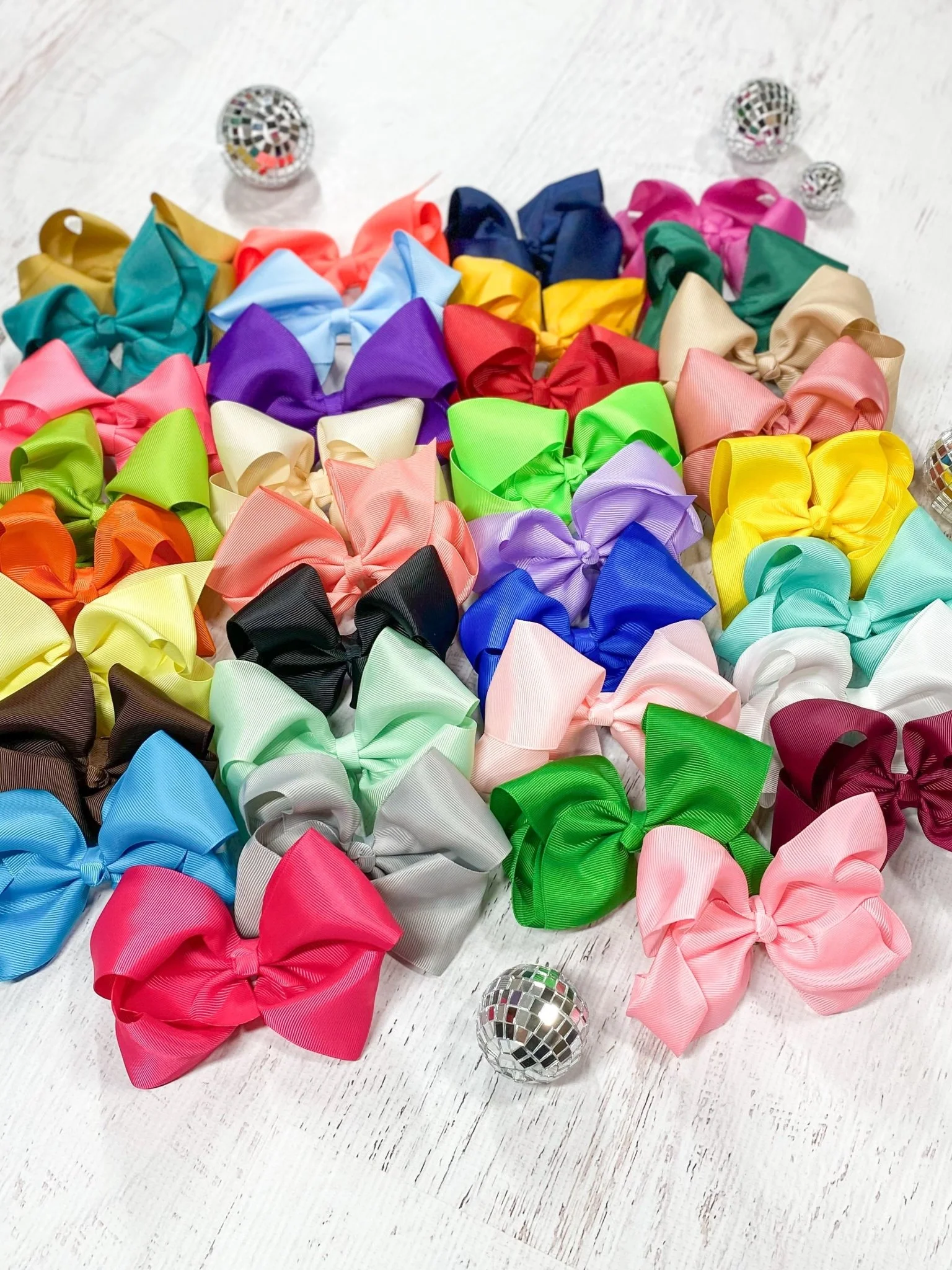 4.5" Classic Grosgrain Hair Bow | Alligator Clip, Satin Headband, or French Clip - Image 85