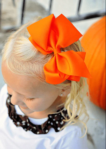 4.5" Classic Grosgrain Hair Bow | Alligator Clip, Satin Headband, or French Clip - Image 96