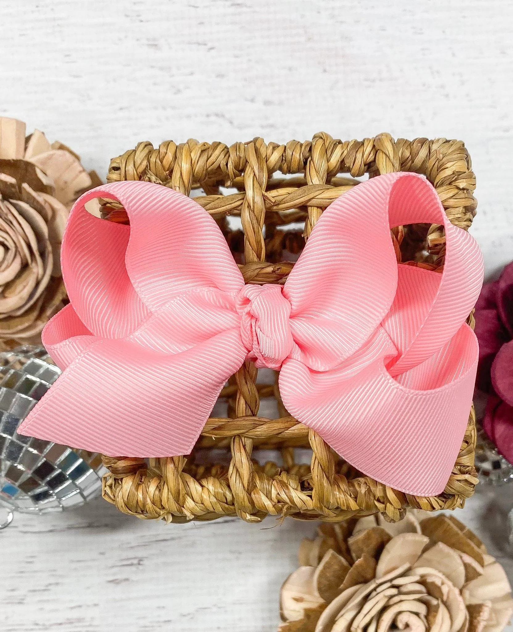 4" Essential Grosgrain Hair Bow | Clip or Headband - Image 25