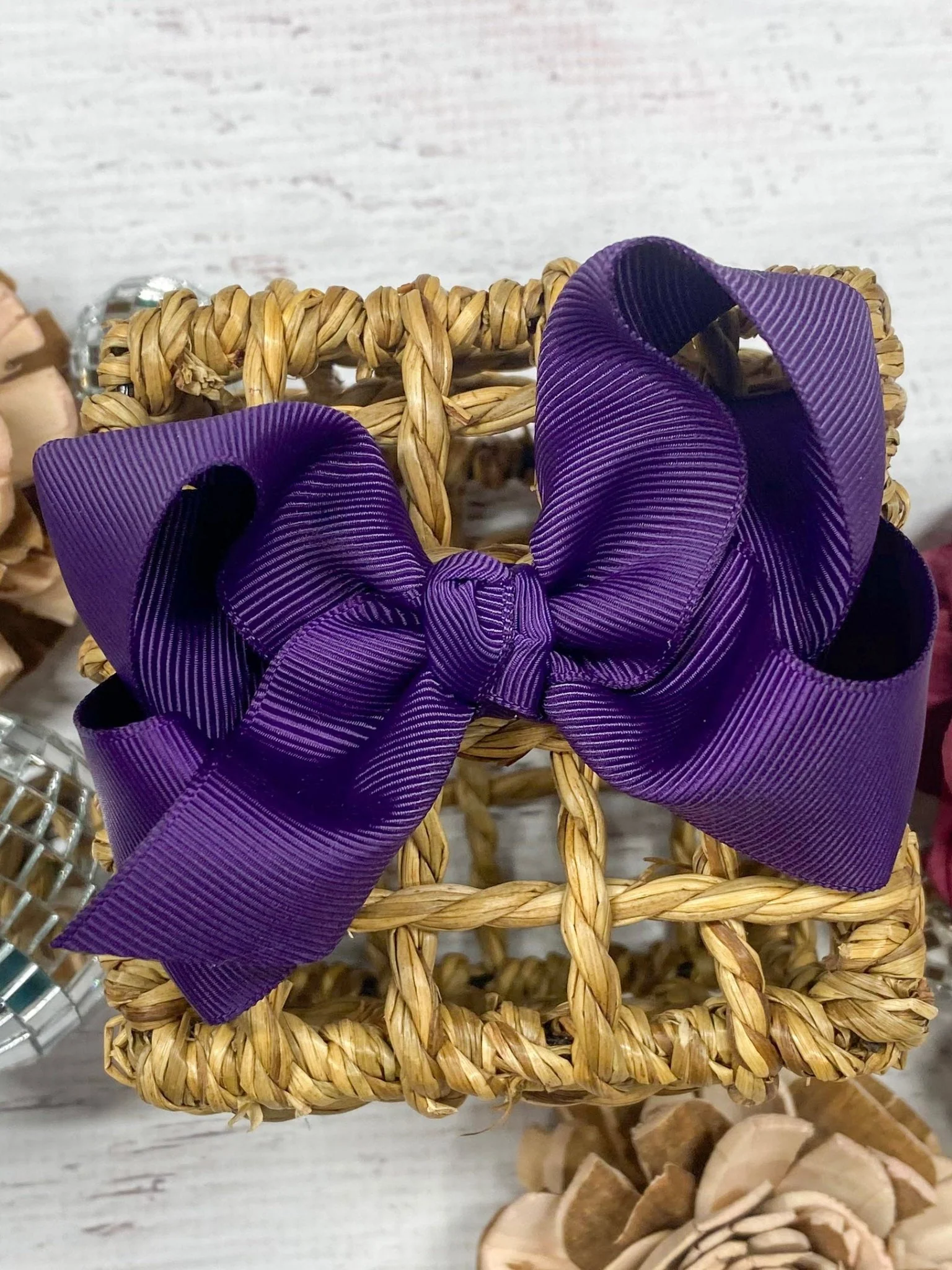 4" Essential Grosgrain Hair Bow | Clip or Headband - Image 29