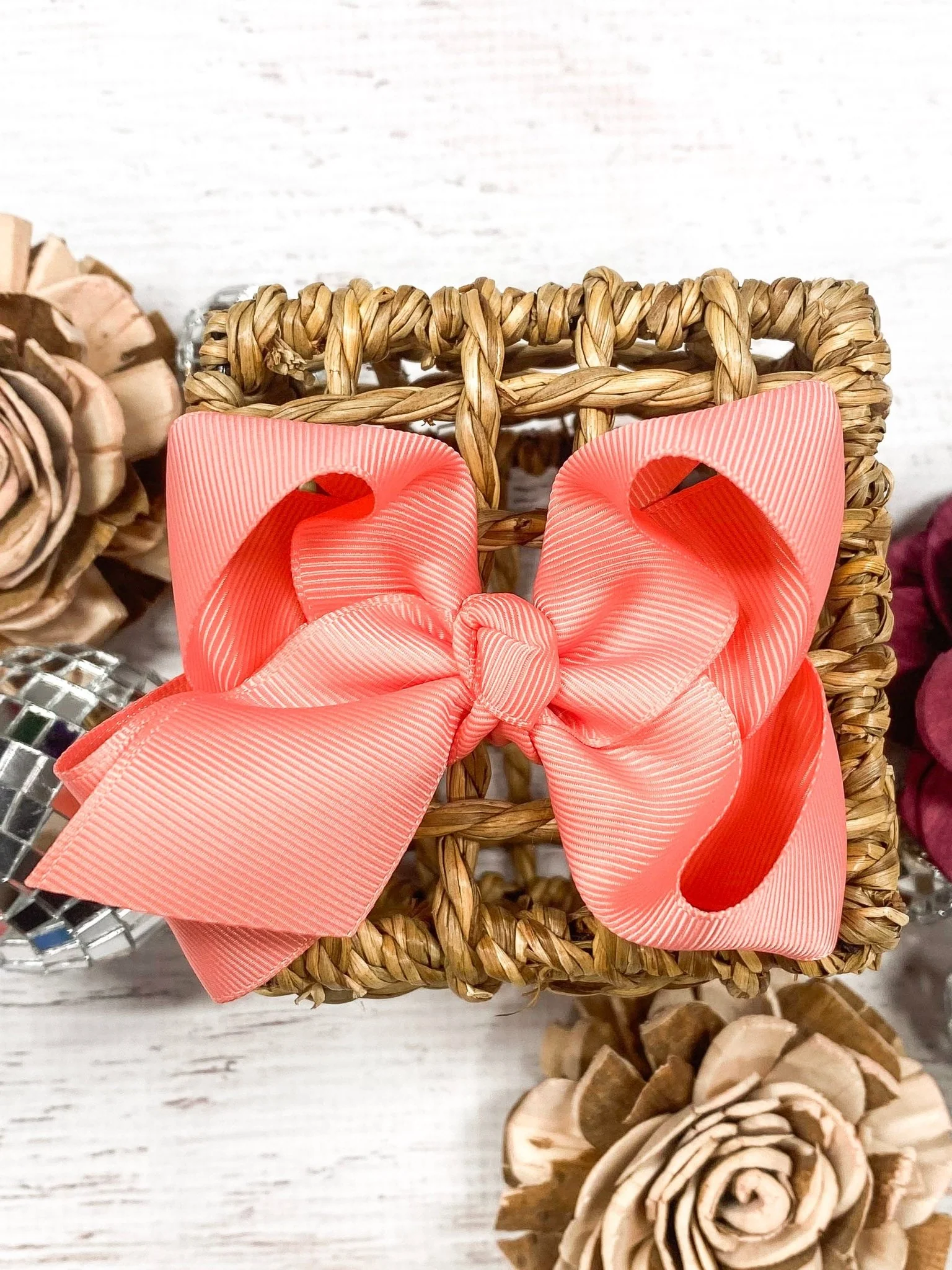 4" Essential Grosgrain Hair Bow | Clip or Headband - Image 30
