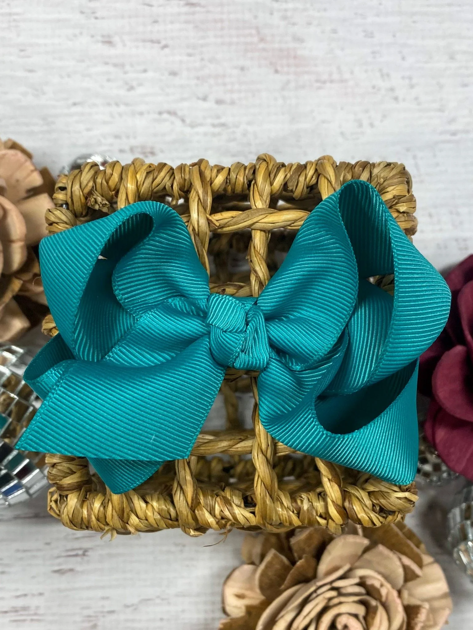 4" Essential Grosgrain Hair Bow | Clip or Headband - Image 32