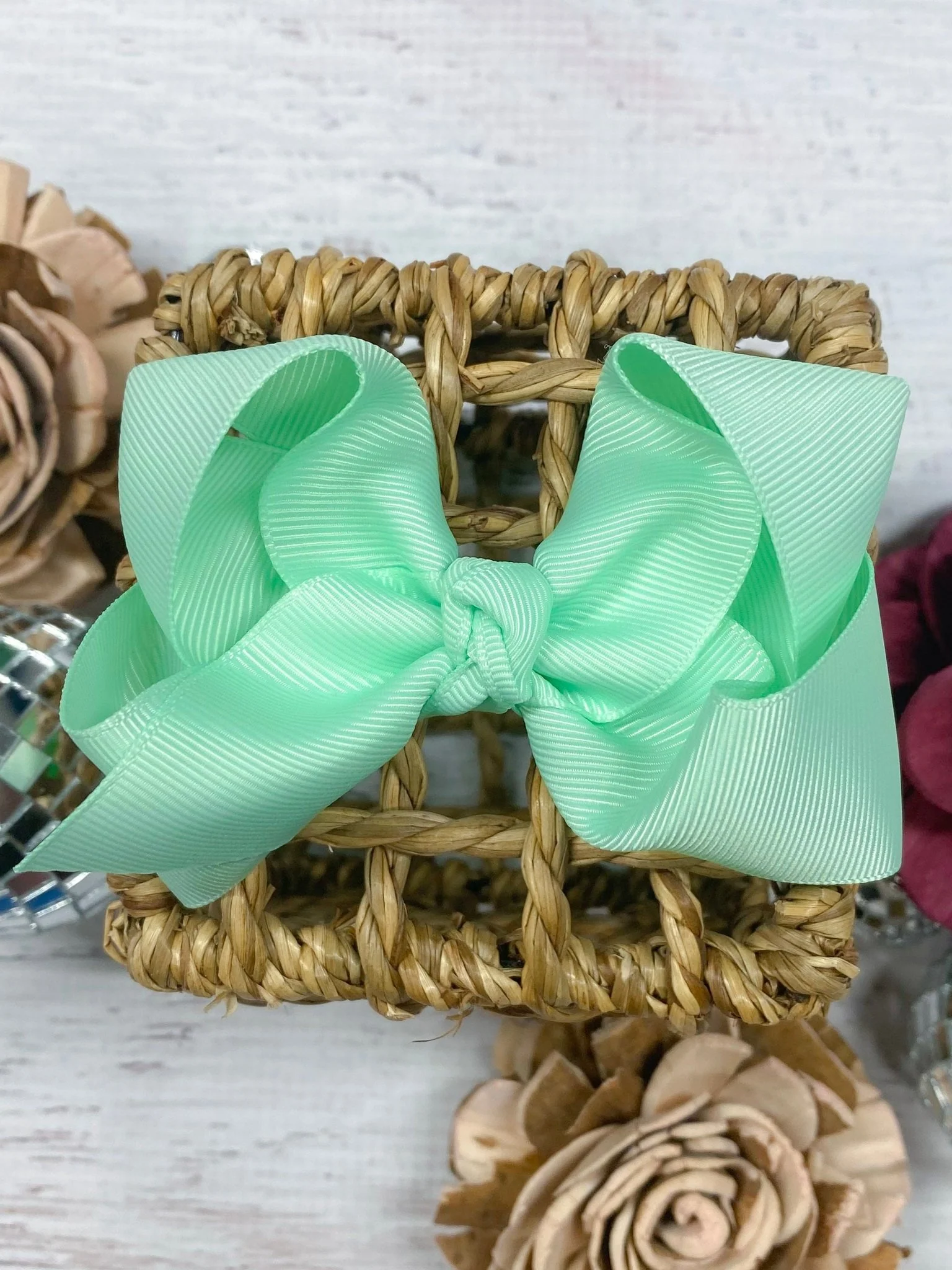 4" Essential Grosgrain Hair Bow | Clip or Headband - Image 33