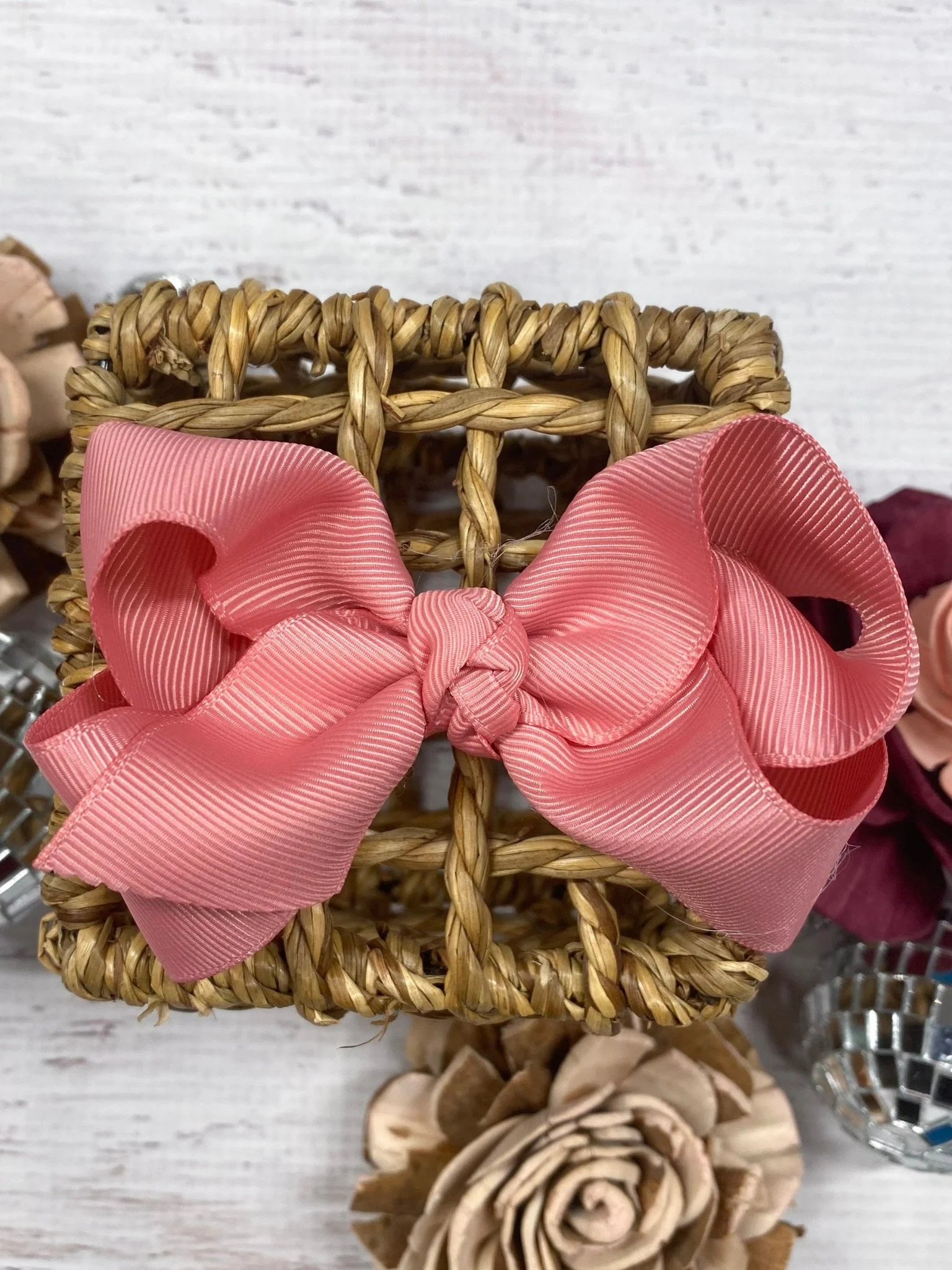 4" Essential Grosgrain Hair Bow | Clip or Headband - Image 34