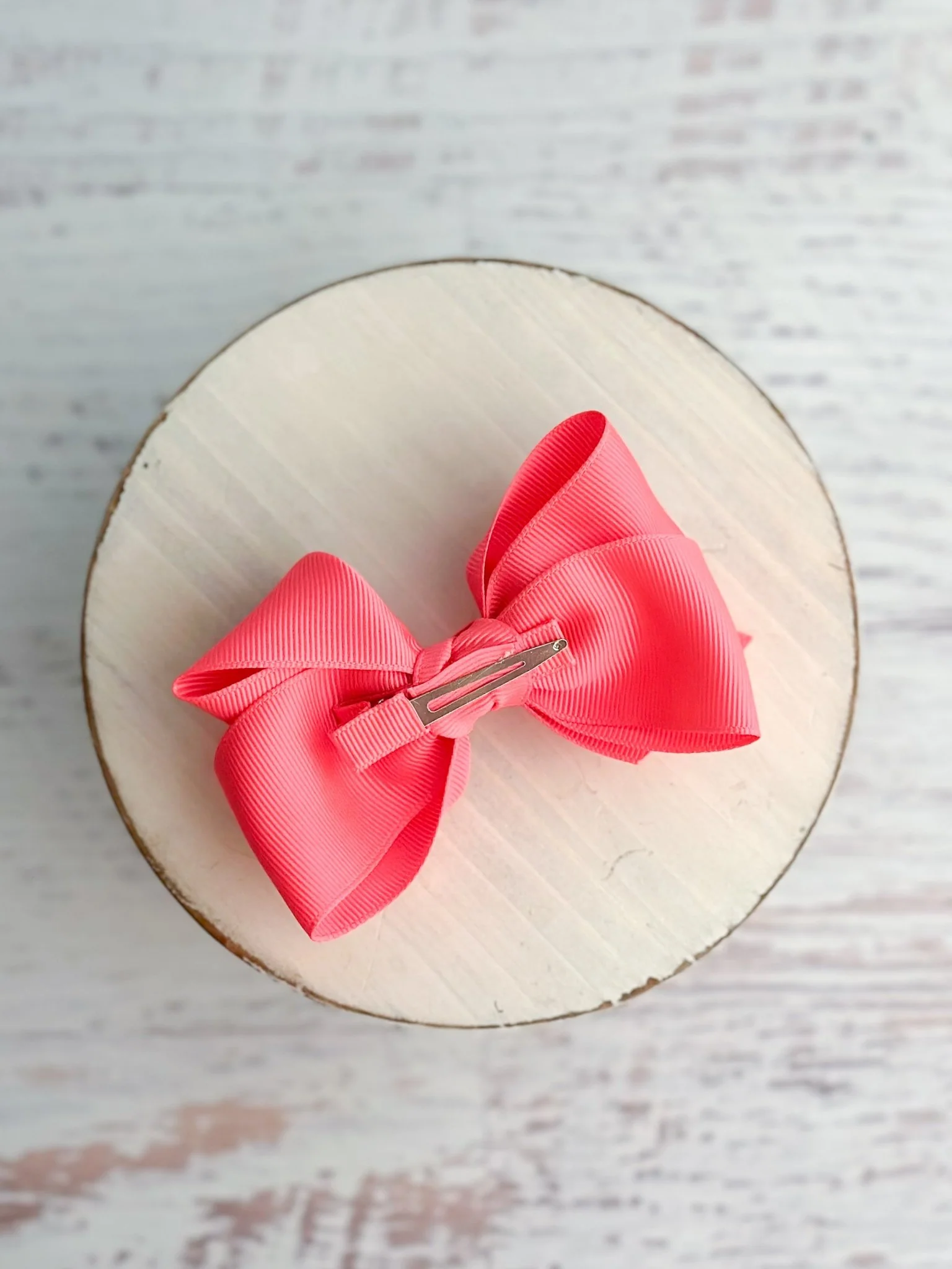 4" Essential Grosgrain Hair Bow | Clip or Headband - Image 4