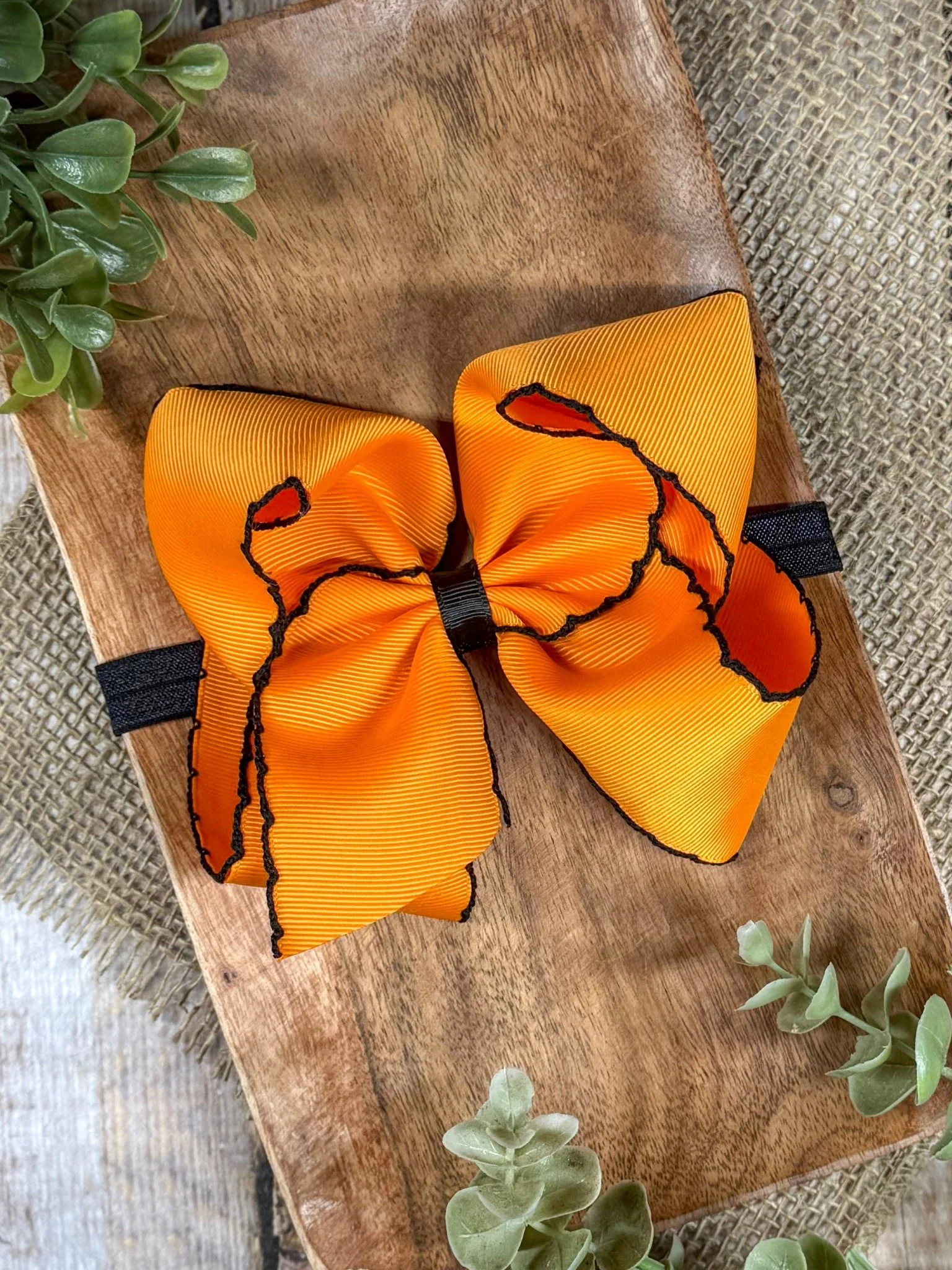 5" Classic Moonstitch Boutique Bows Girls Hair Accessories | Clip or Headband - Image 11