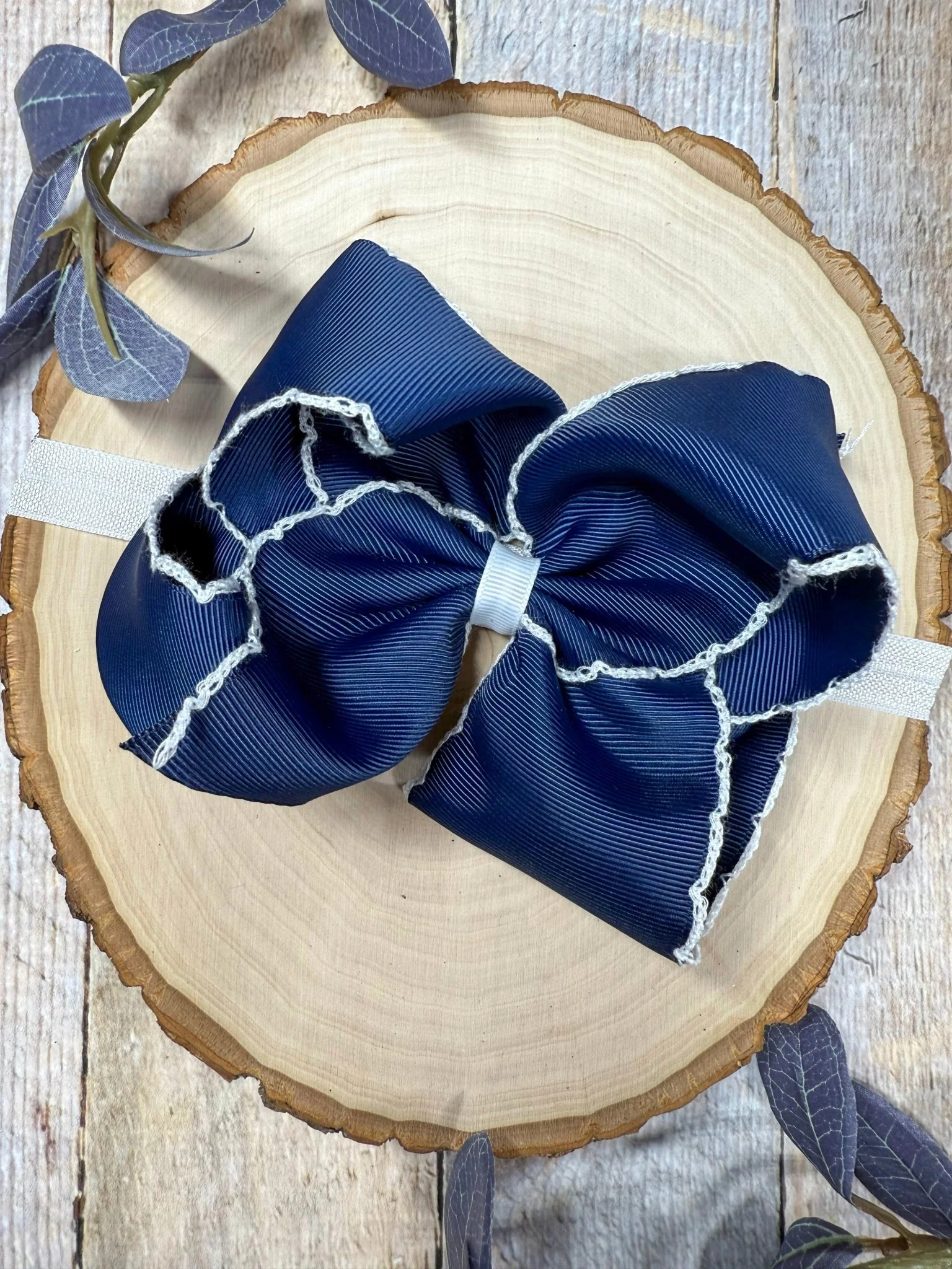 5" Classic Moonstitch Boutique Bows Girls Hair Accessories | Clip or Headband - Image 15