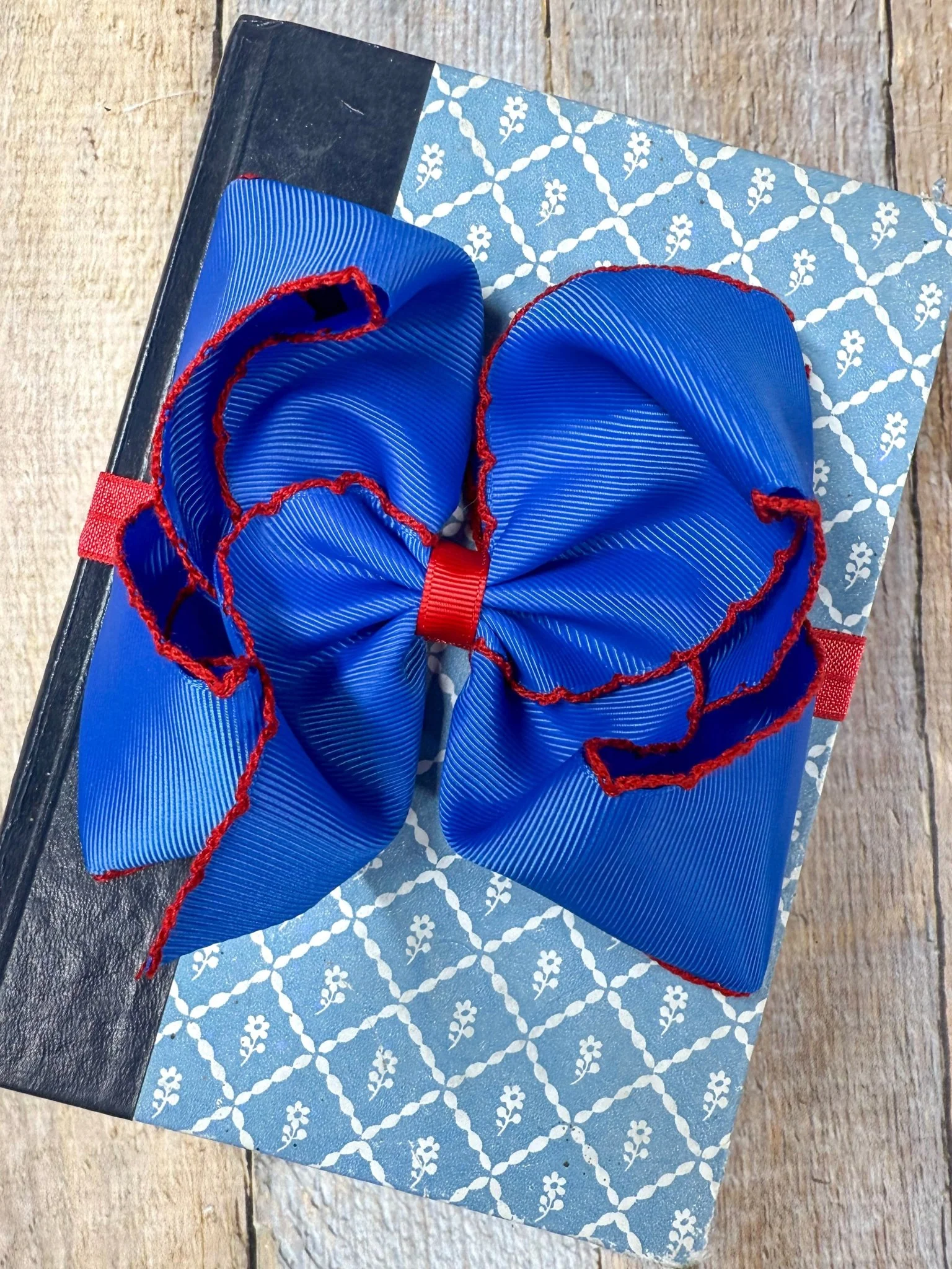 5" Classic Moonstitch Boutique Bows Girls Hair Accessories | Clip or Headband - Image 19