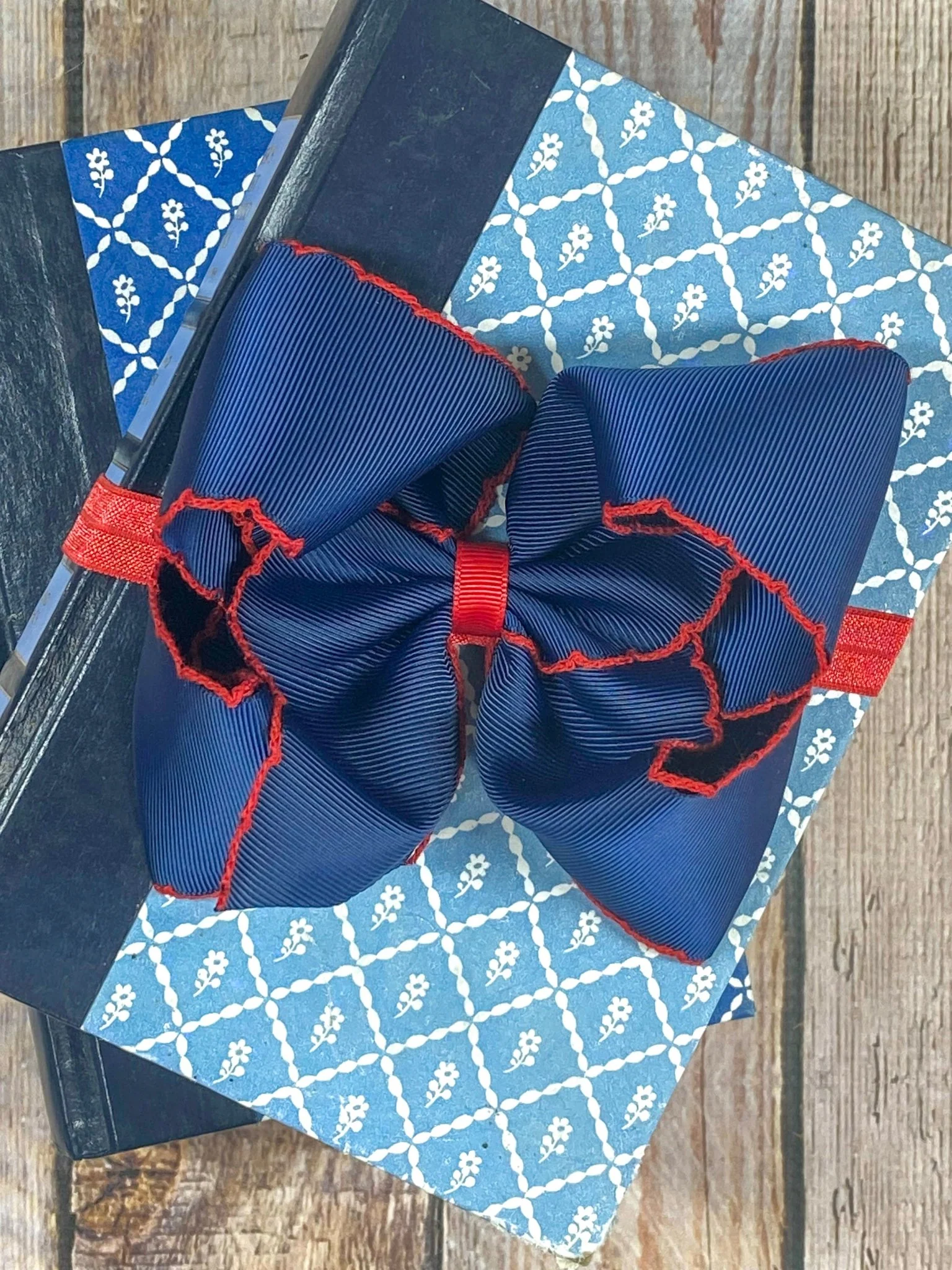5" Classic Moonstitch Boutique Bows Girls Hair Accessories | Clip or Headband - Image 27
