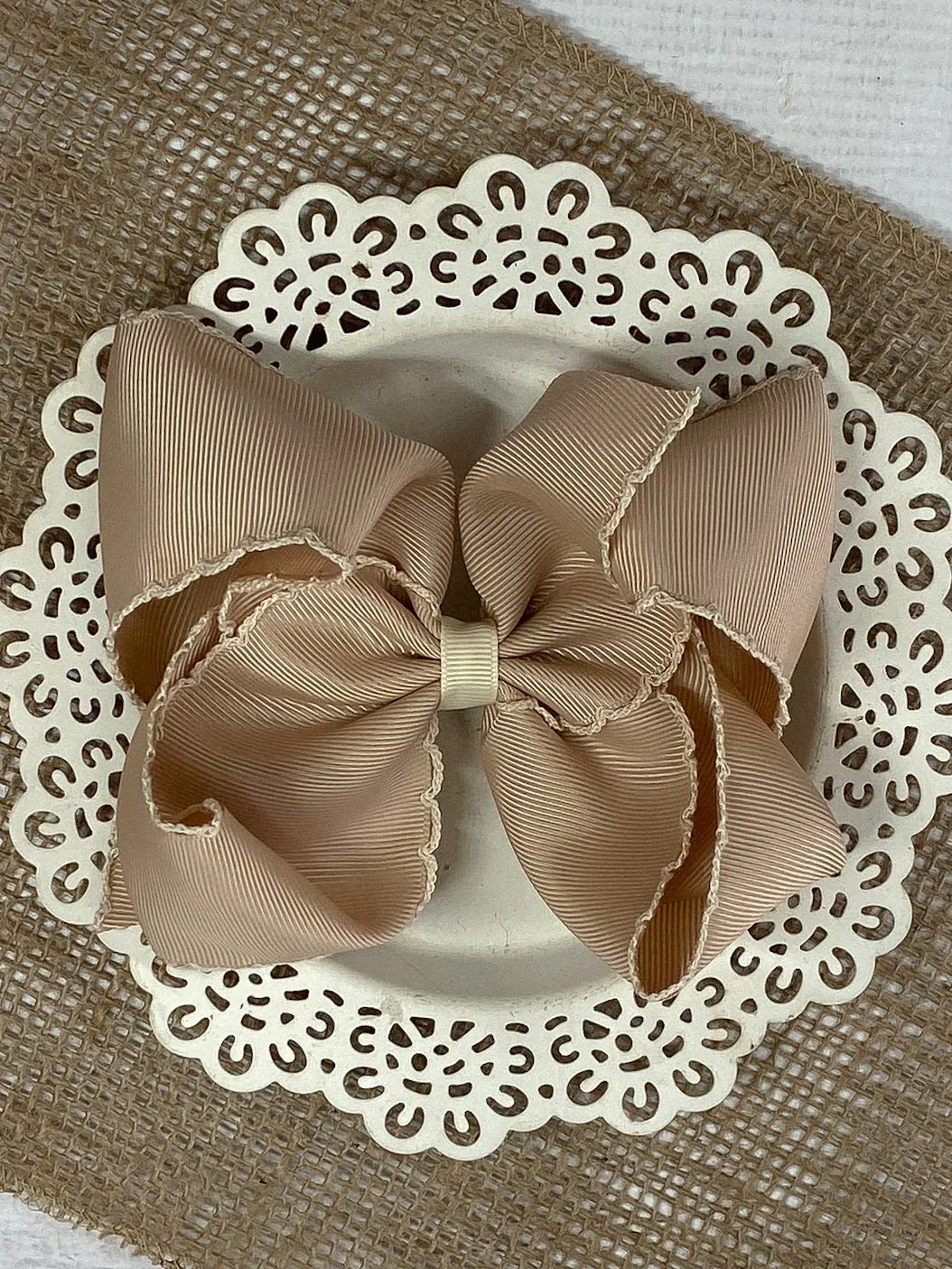 5" Classic Moonstitch Boutique Bows Girls Hair Accessories | Clip or Headband - Image 37