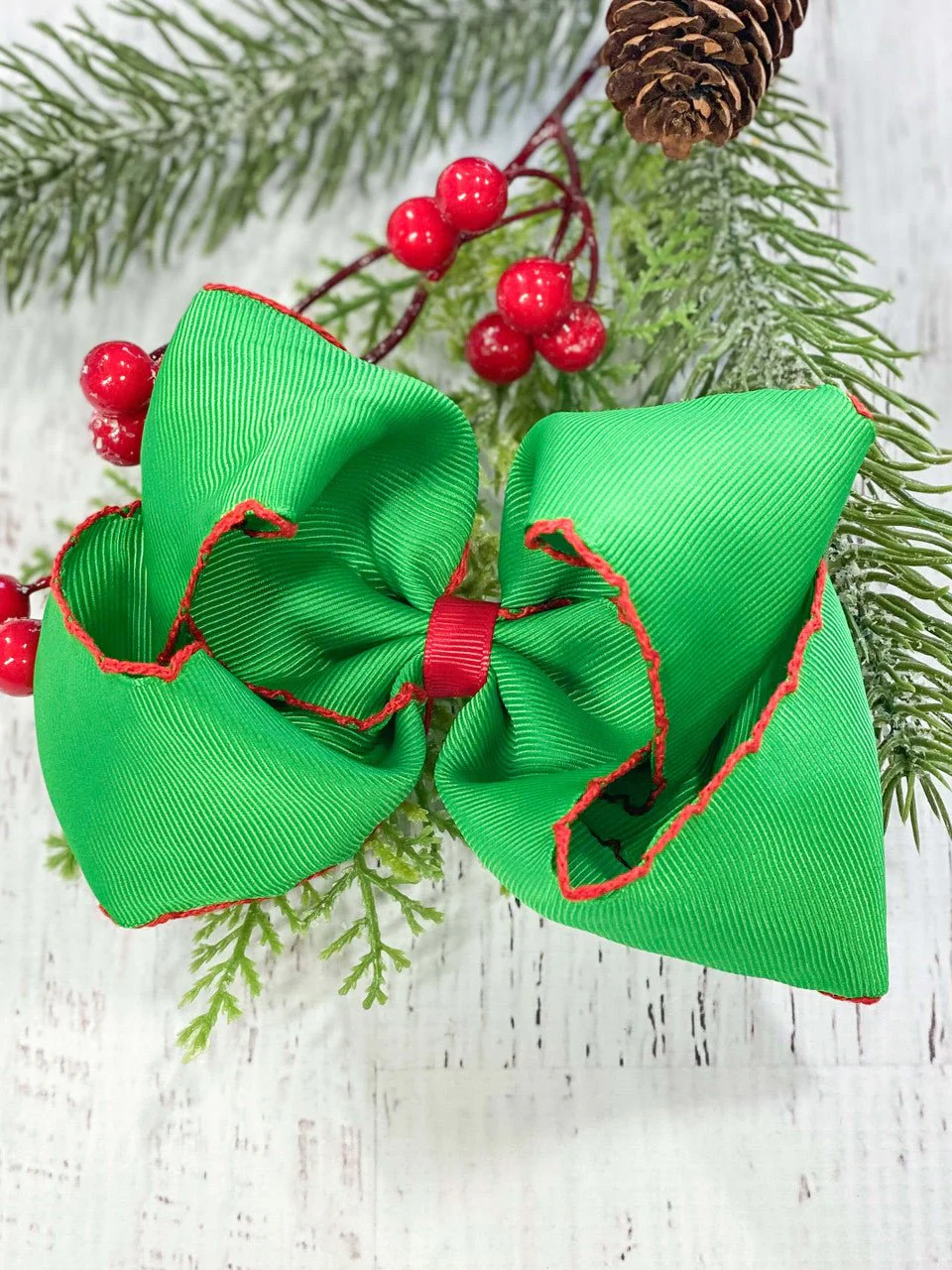 5" Classic Moonstitch Boutique Bows Girls Hair Accessories | Clip or Headband - Image 39