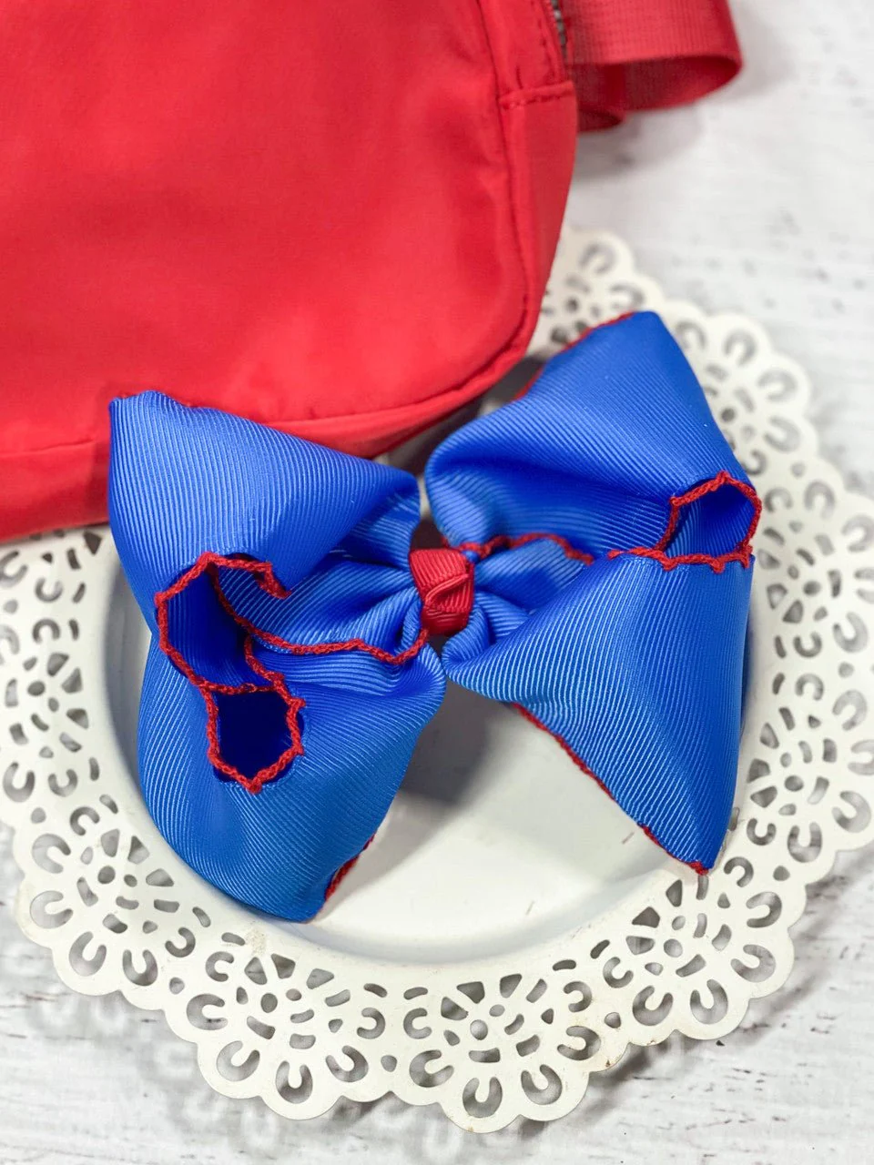 5" Classic Moonstitch Boutique Bows Girls Hair Accessories | Clip or Headband - Image 40
