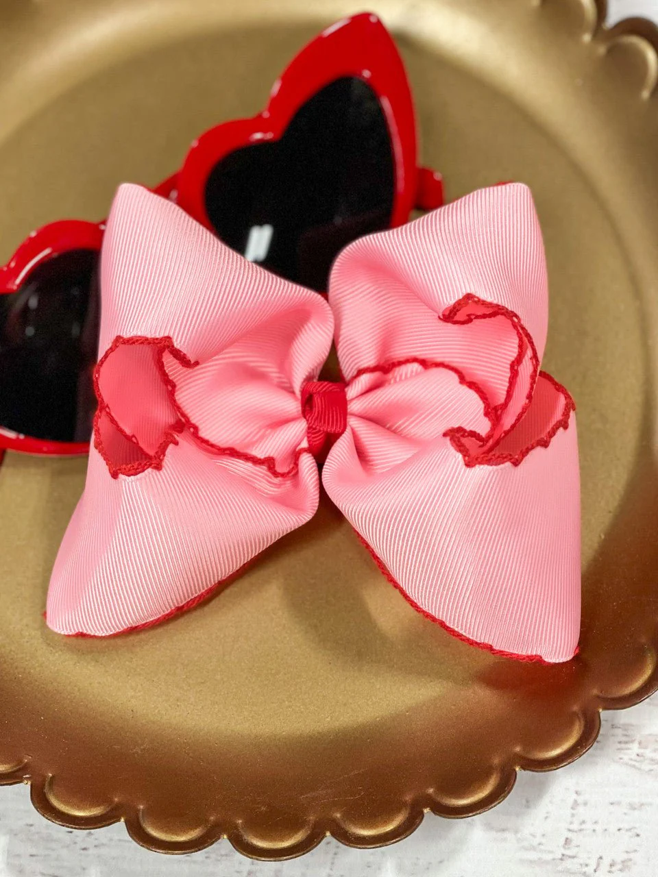 5" Classic Moonstitch Boutique Bows Girls Hair Accessories | Clip or Headband - Image 42